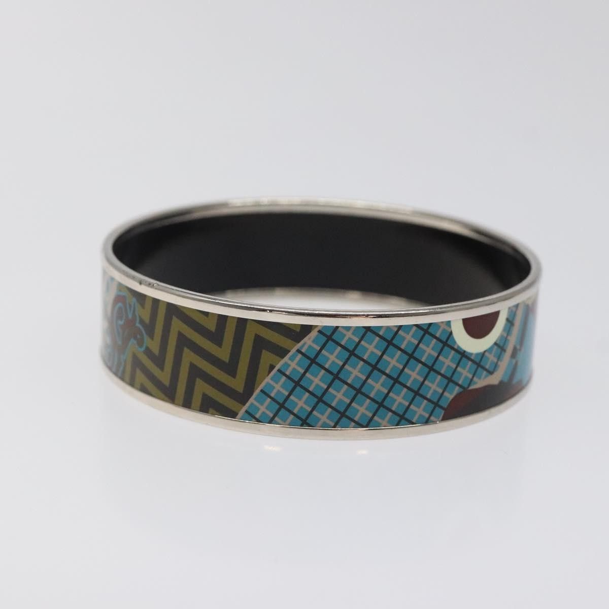 Hermes Hermes Vintage Bangle Bracelet Metal with Leather Size ONE SIZE - 8 Thumbnail