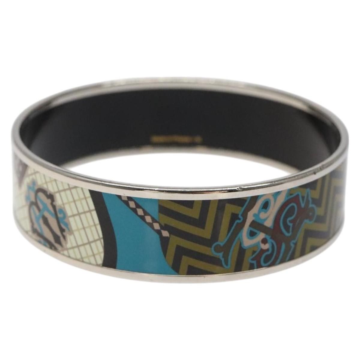 Hermes Hermes Vintage Bangle Bracelet Metal with Leather Size ONE SIZE - 2 Thumbnail