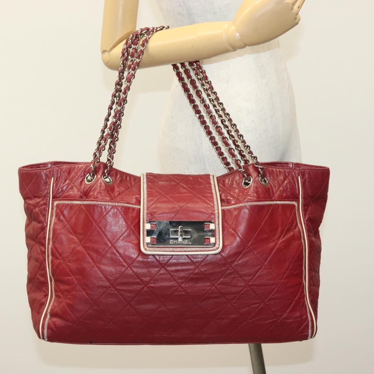 Chanel Chanel Vintage Reissue Chain Shopping Tote Leather Size ONE SIZE - 14 Thumbnail