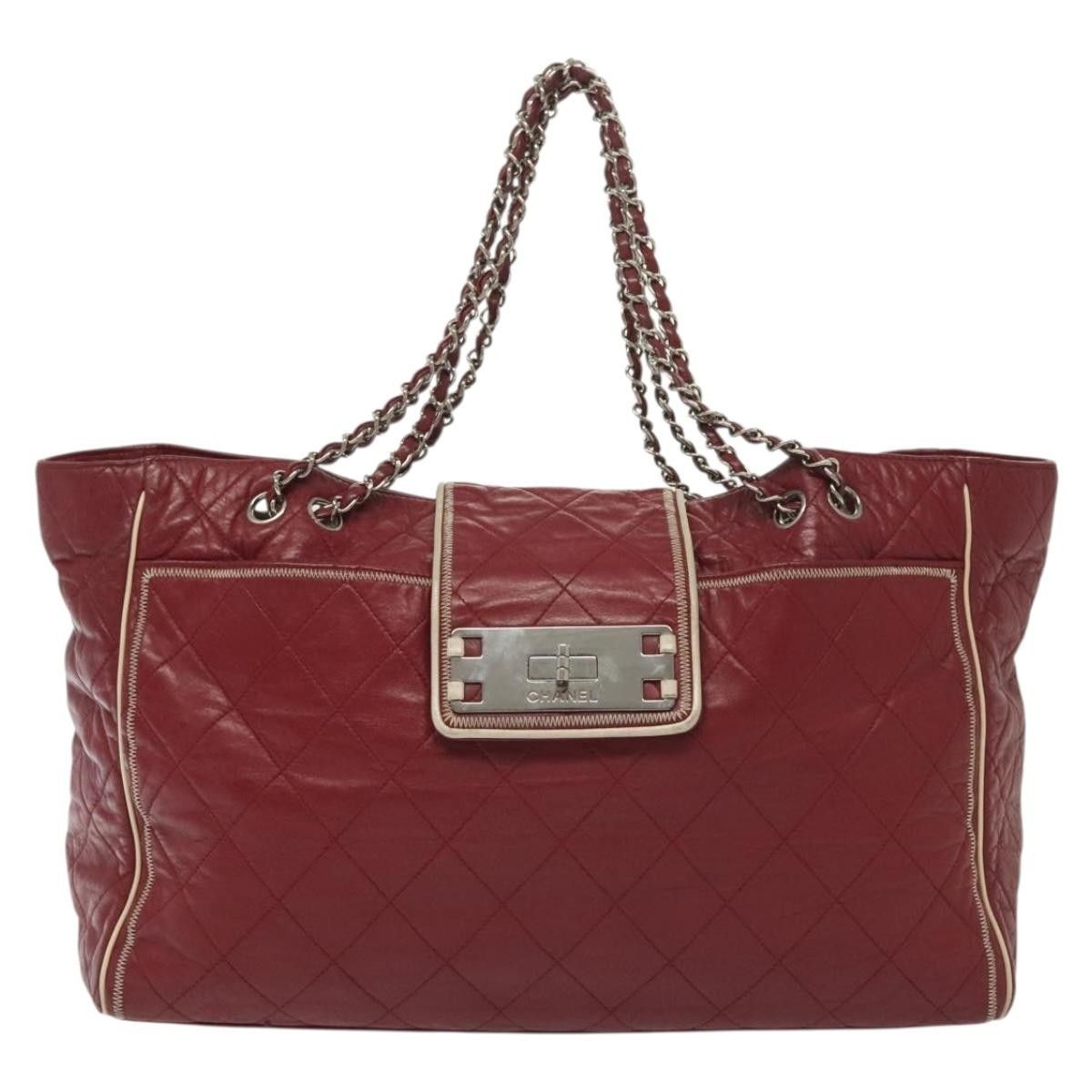 Chanel Chanel Vintage Reissue Chain Shopping Tote Leather Size ONE SIZE - 18 Thumbnail