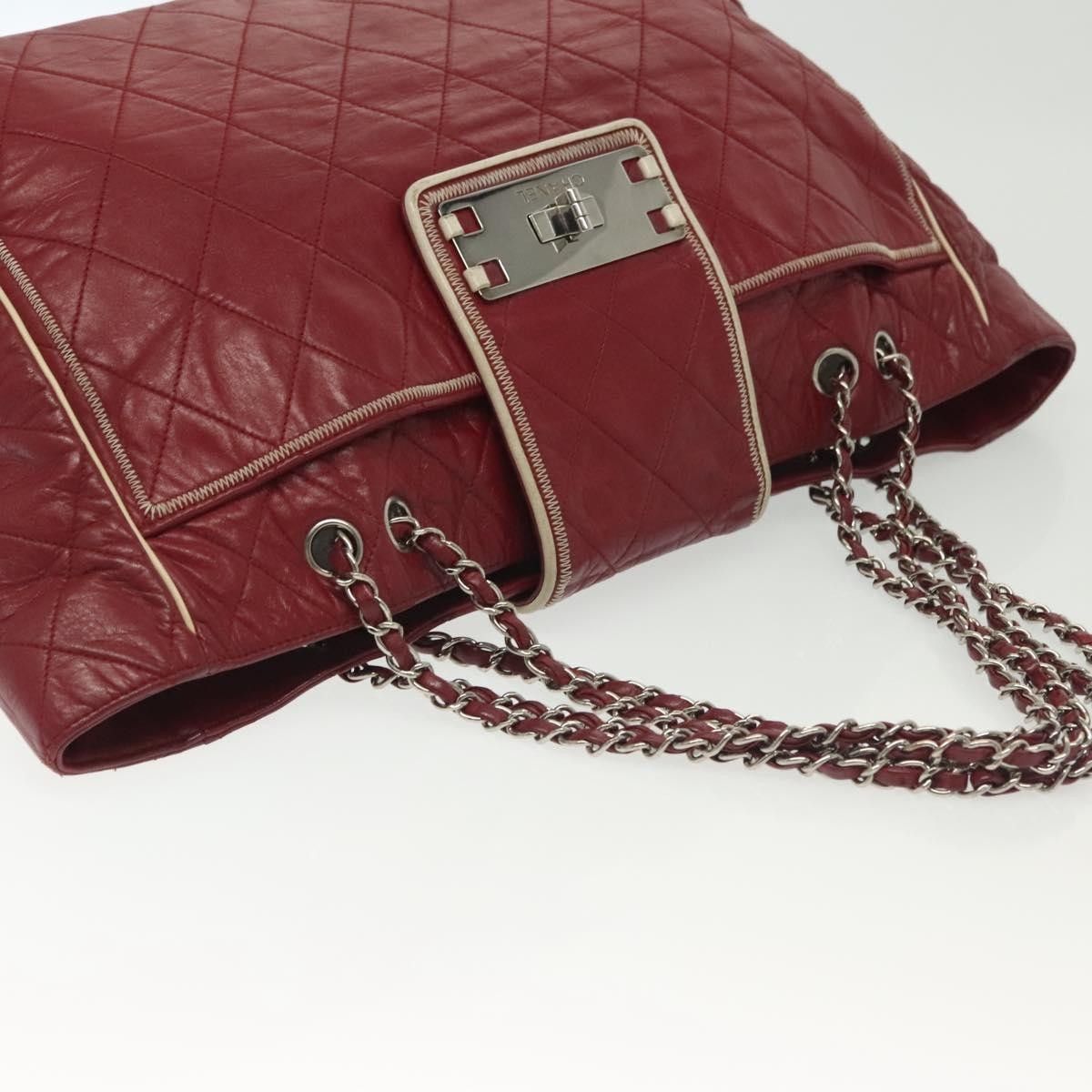 Chanel Chanel Vintage Reissue Chain Shopping Tote Leather Size ONE SIZE - 12 Thumbnail