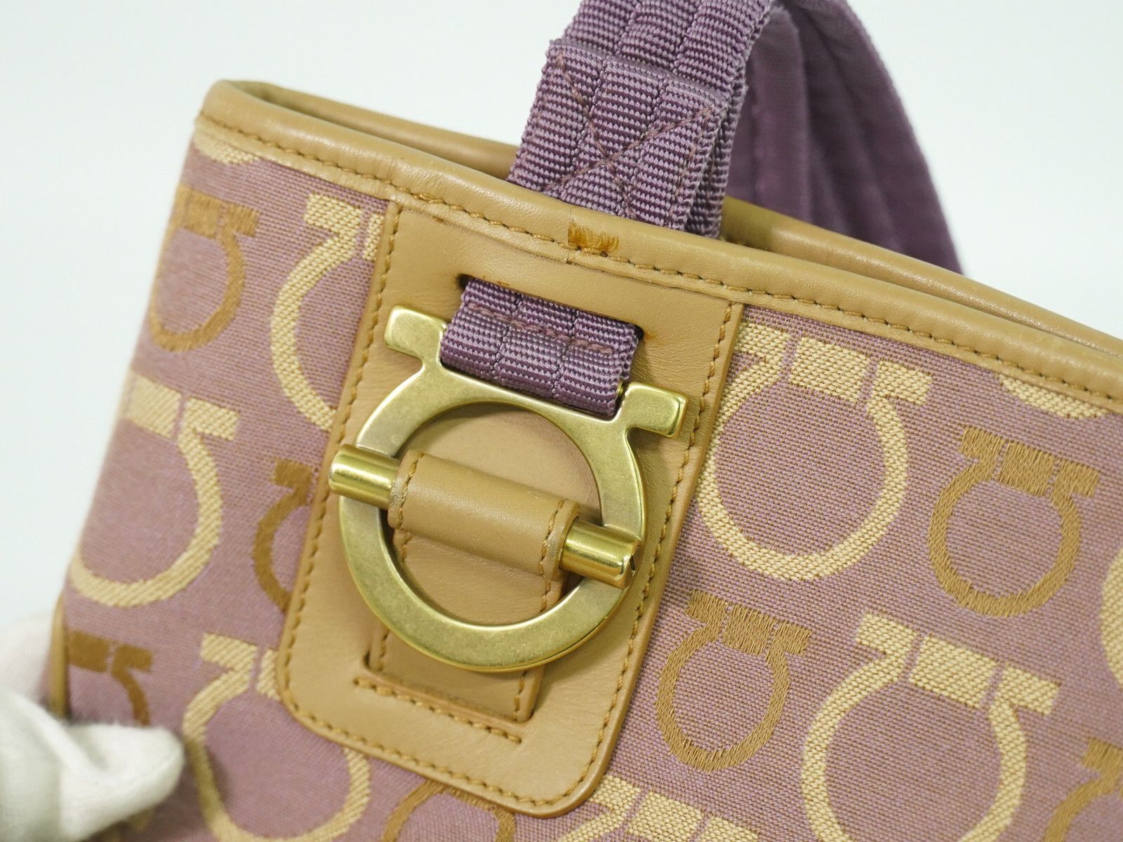 Salvatore Ferragamo Salvatore Ferragamo Gancini Shoulder Bag Canvas Size ONE SIZE - 8 Thumbnail