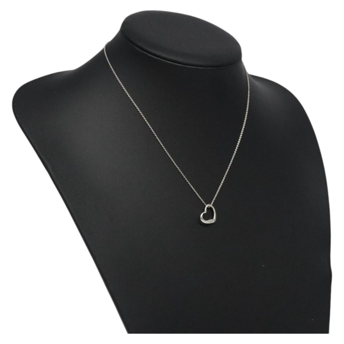 Tiffany & Co. Tiffany & Co. Elsa Peretti Open Heart Pendant Necklace Sterling Silver Size ONE SIZE - 9 Thumbnail