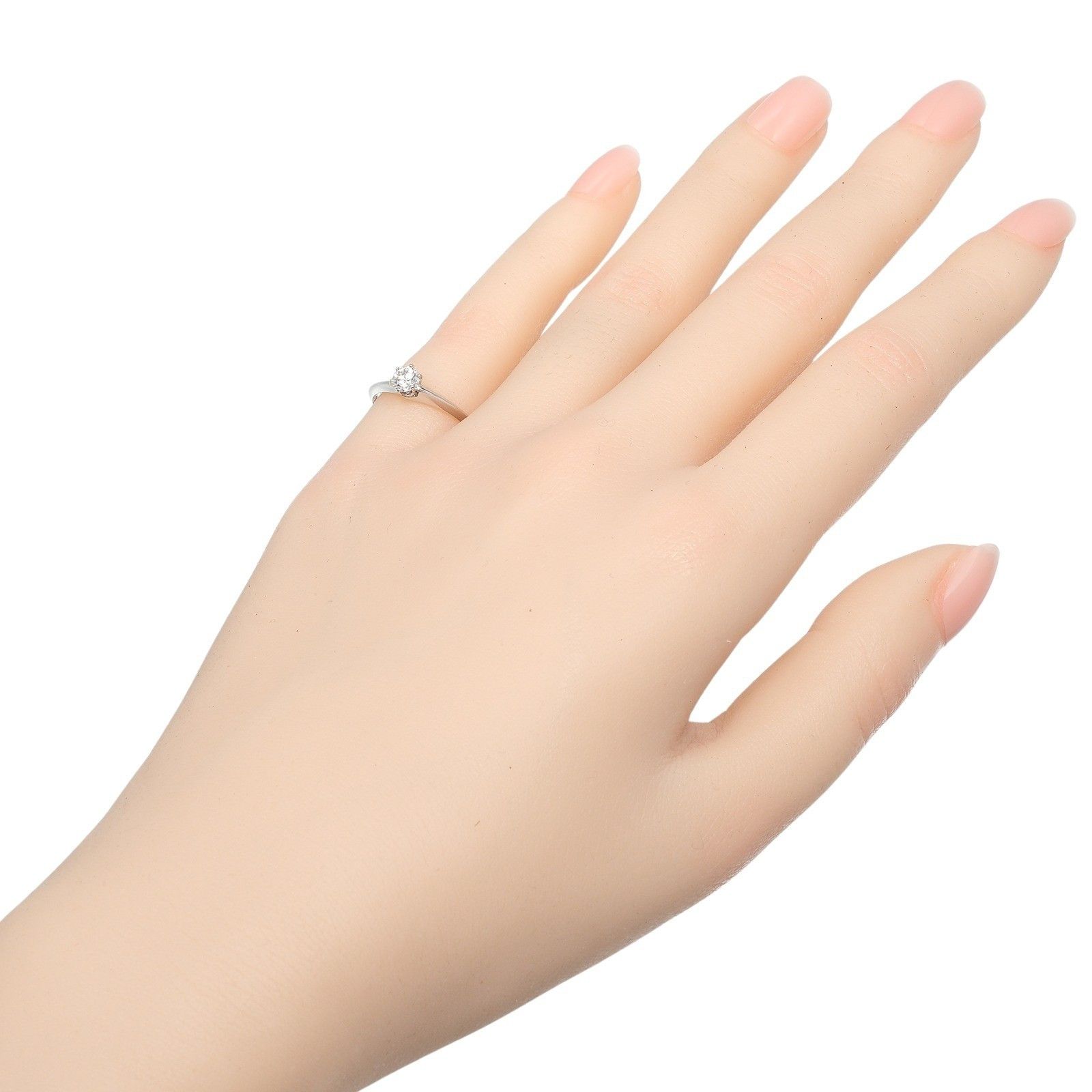 Tiffany & Co. Tiffany & Co. Tiffany Setting Solitaire Ring Platinum with Diamond Size ONE SIZE - 10 Thumbnail