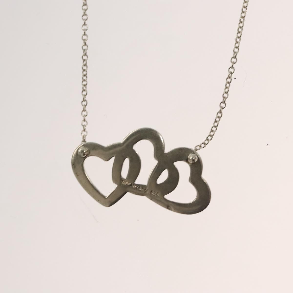 Tiffany & Co. Tiffany & Co. Triple Heart Pendant Necklace Sterling Silver Size ONE SIZE - 4 Thumbnail