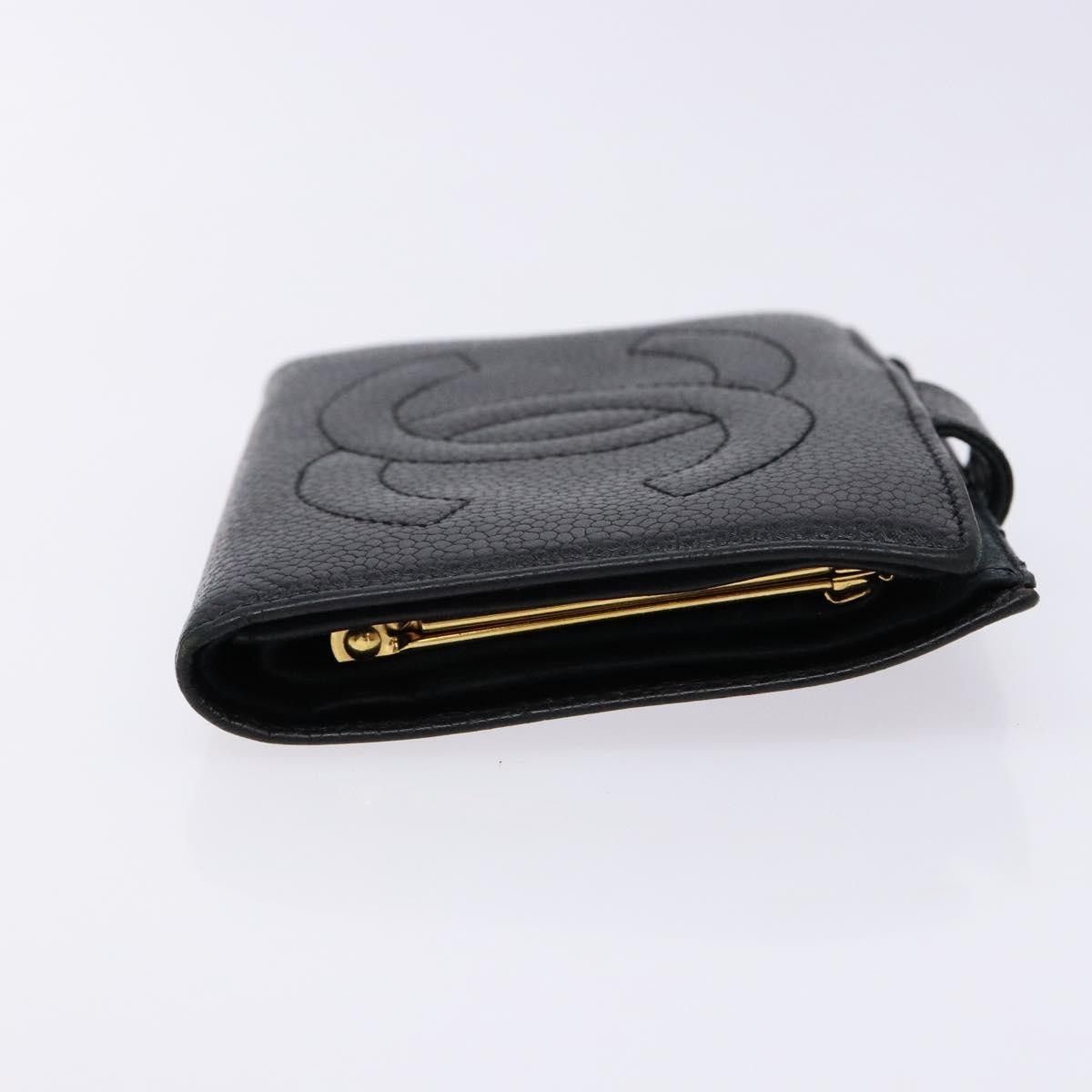 Chanel Chanel CC Bifold Wallet Quilted Caviar Size ONE SIZE - 3 Thumbnail