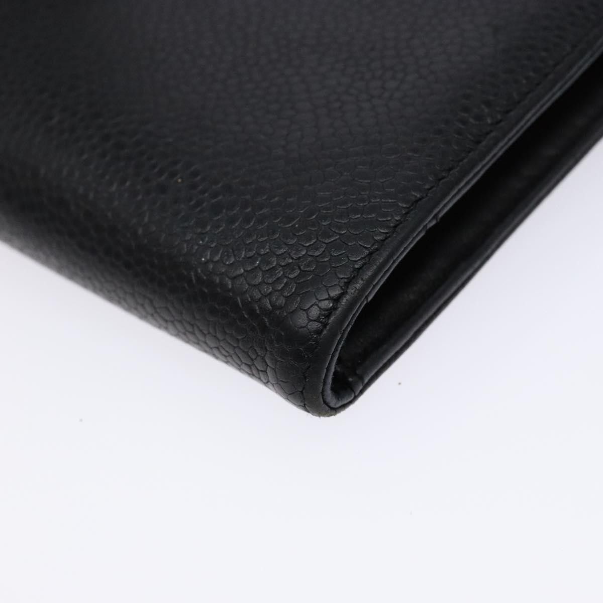 Chanel Chanel CC Bifold Wallet Quilted Caviar Size ONE SIZE - 9 Thumbnail