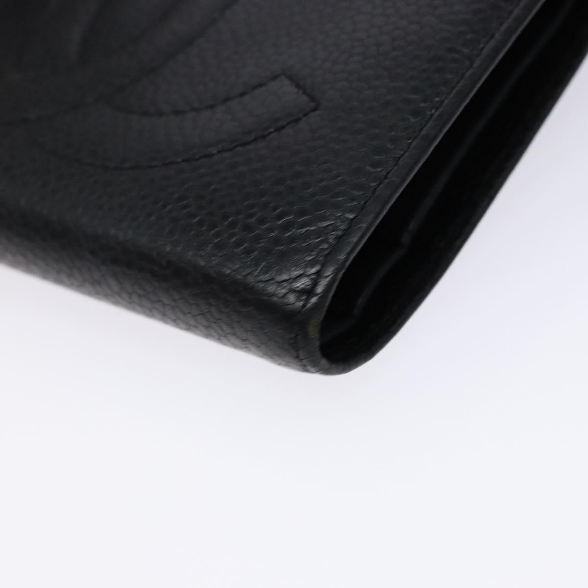 Chanel Chanel CC Bifold Wallet Quilted Caviar Size ONE SIZE - 13 Thumbnail