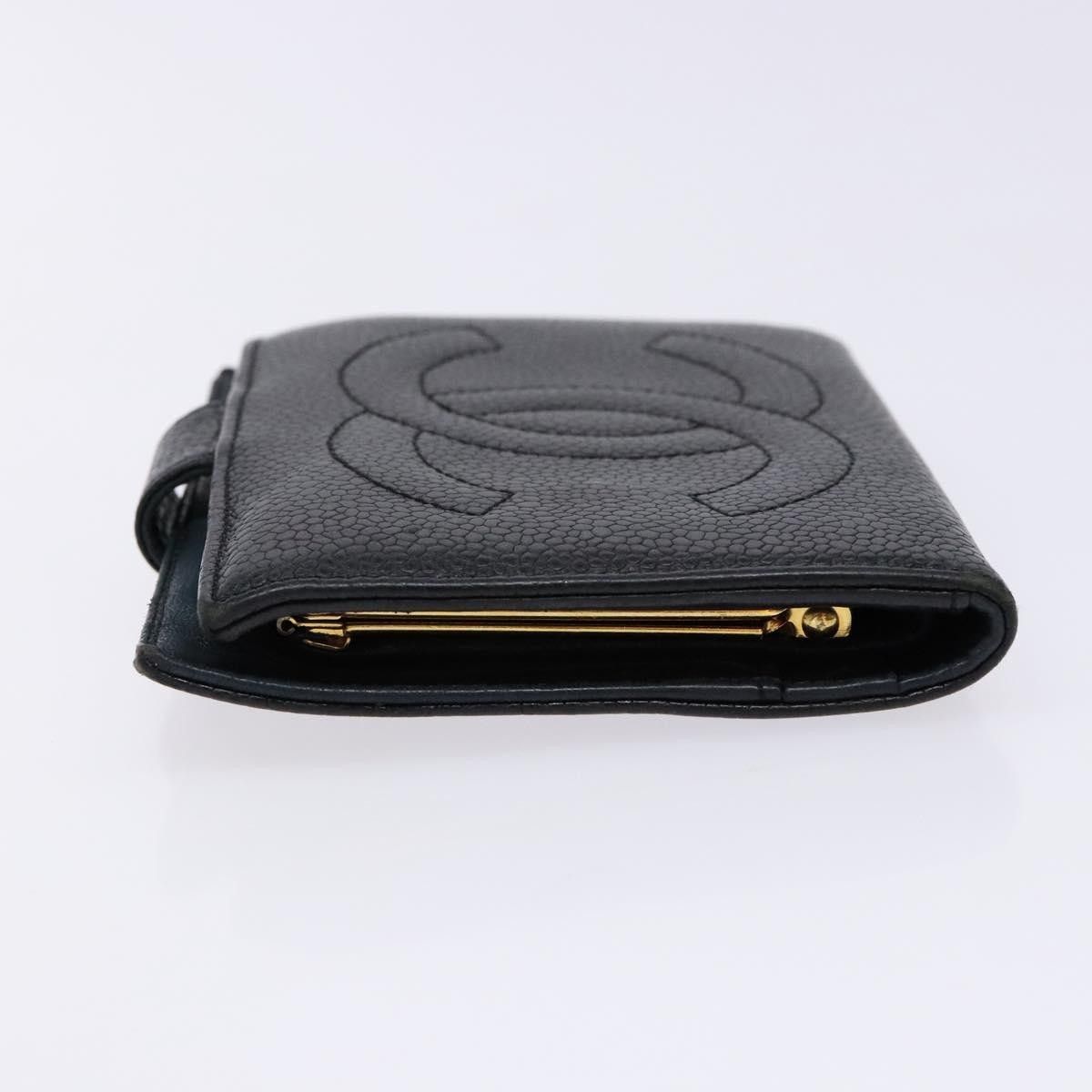 Chanel Chanel CC Bifold Wallet Quilted Caviar Size ONE SIZE - 4 Thumbnail