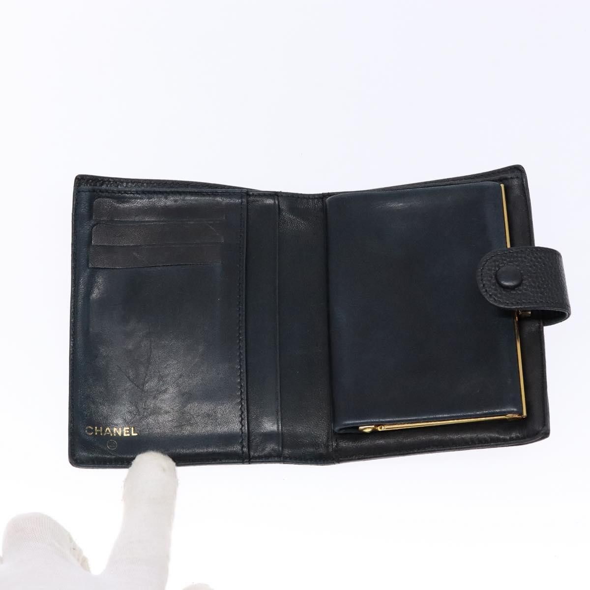 Chanel Chanel CC Bifold Wallet Quilted Caviar Size ONE SIZE - 5 Thumbnail