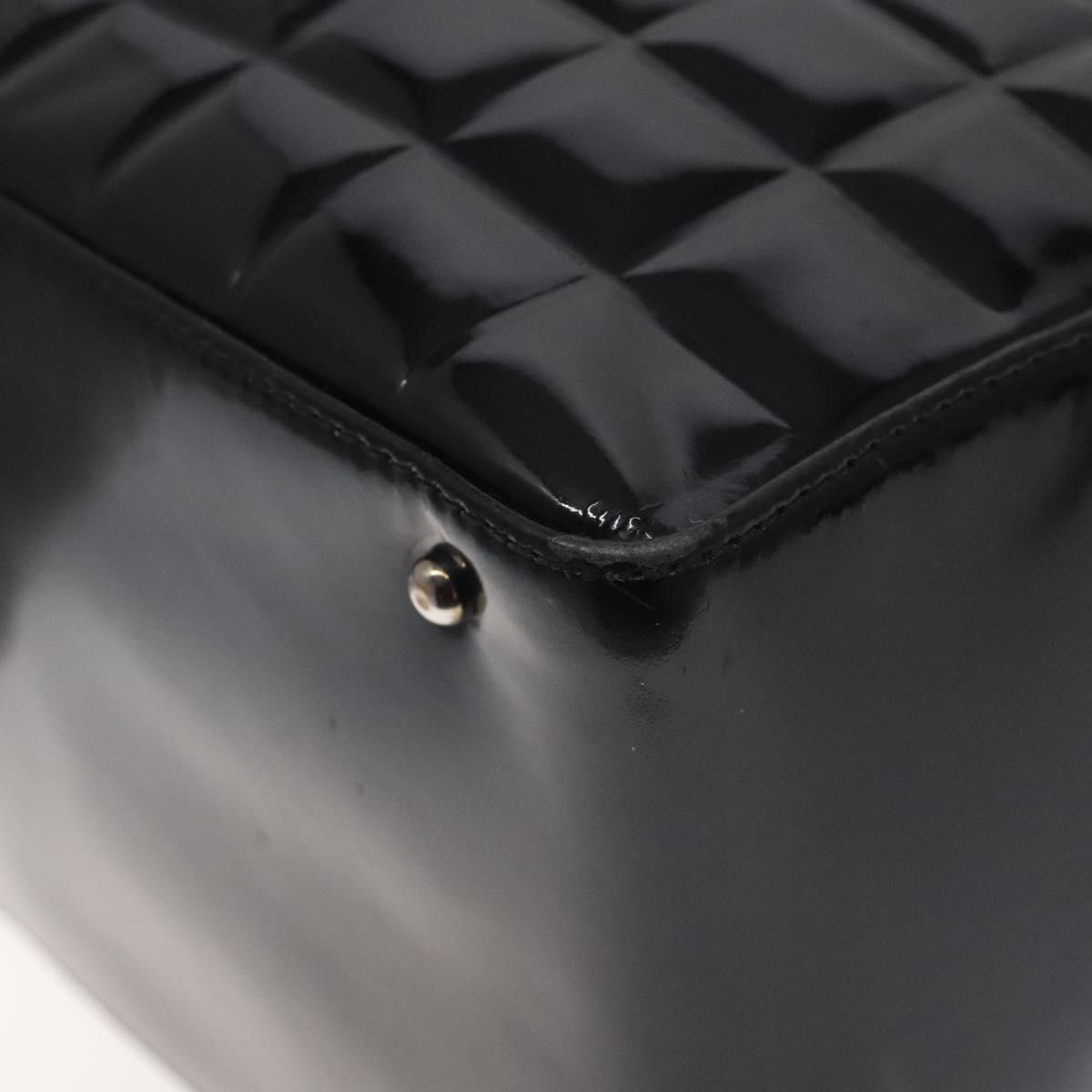 Chanel Chanel Chocolate Bar CC Bowler Bag Quilted Patent Size ONE SIZE - 9 Thumbnail