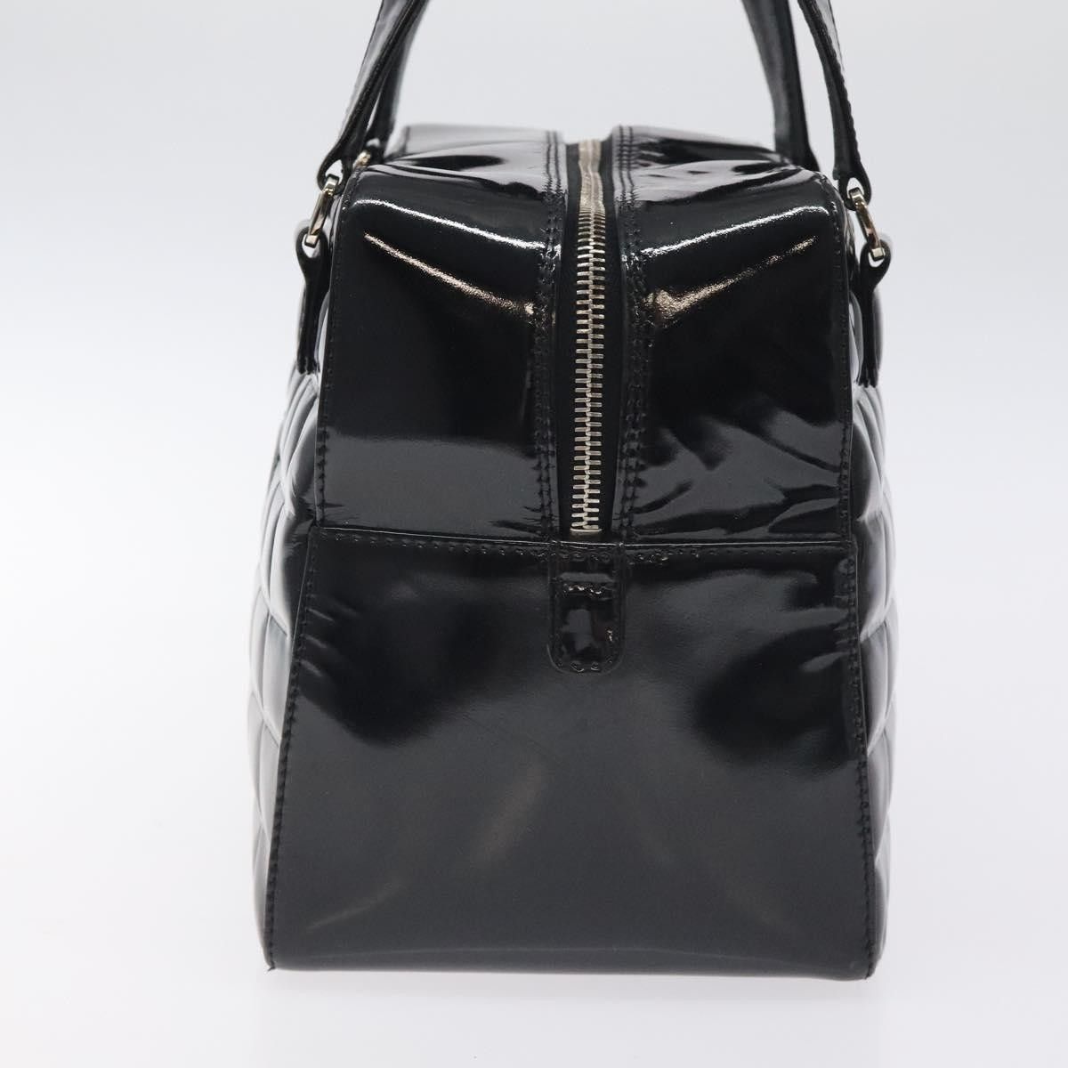 Chanel Chanel Chocolate Bar CC Bowler Bag Quilted Patent Size ONE SIZE - 4 Thumbnail