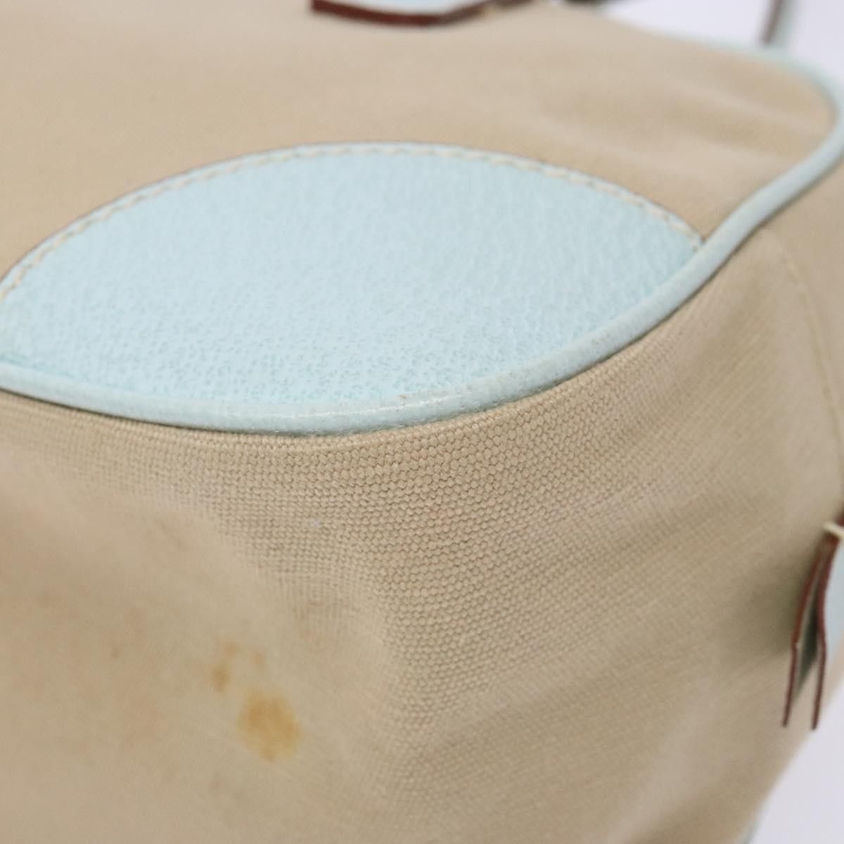Prada Prada Bauletto Bag Canvas with Leather Size ONE SIZE - 9 Thumbnail
