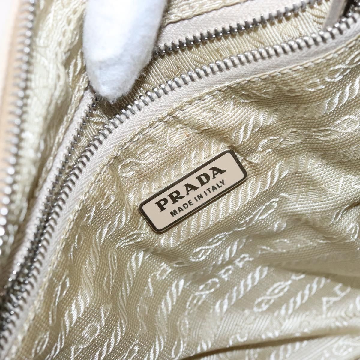 Prada Prada Bauletto Bag Canvas with Leather Size ONE SIZE - 8 Thumbnail