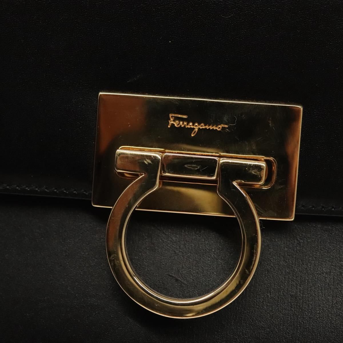 Salvatore Ferragamo Salvatore Ferragamo Convertible Vara Bow Tote Leather Size ONE SIZE - 13 Thumbnail