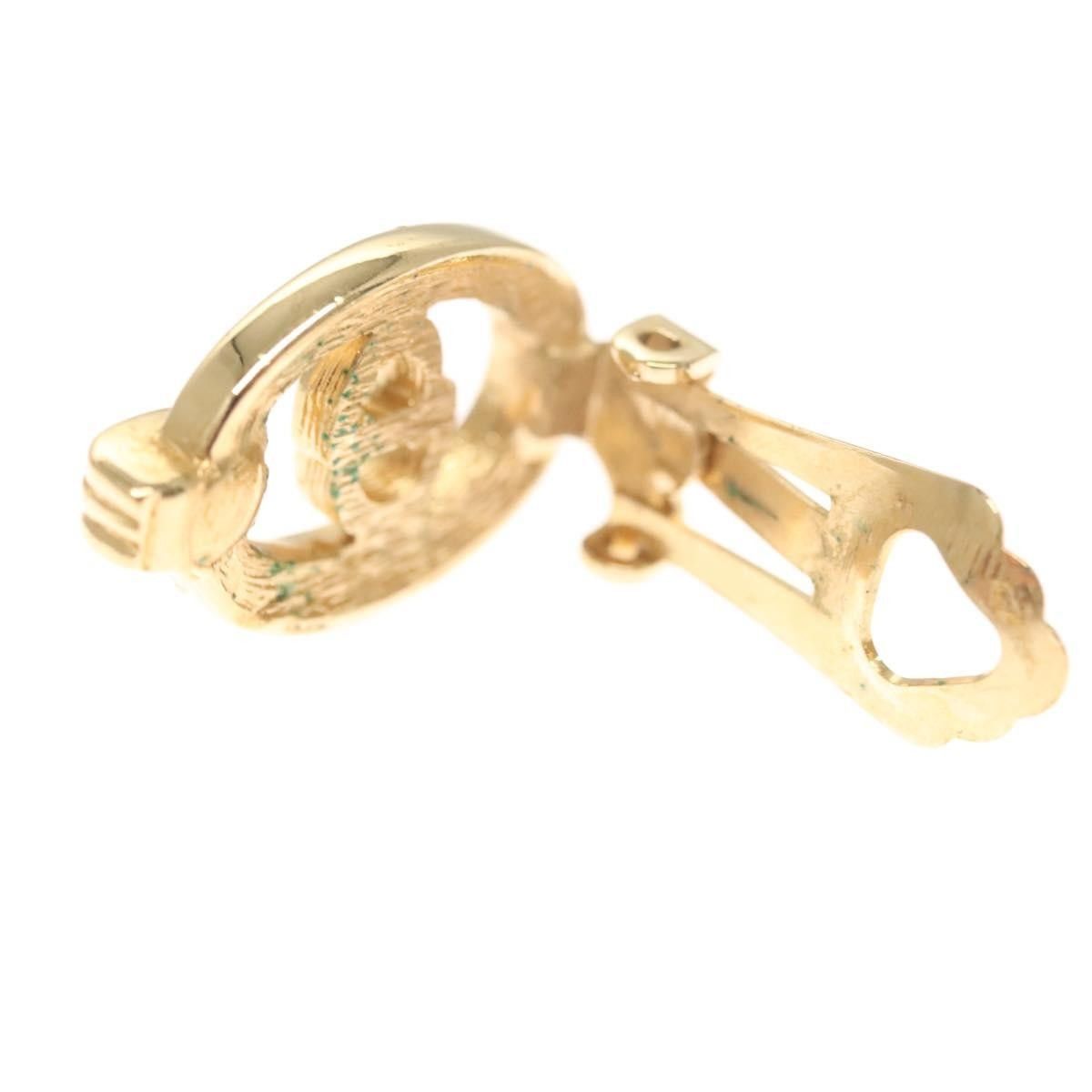 Dior Christian Dior Vintage CD Clip-On Earrings Metal Size ONE SIZE - 4 Thumbnail