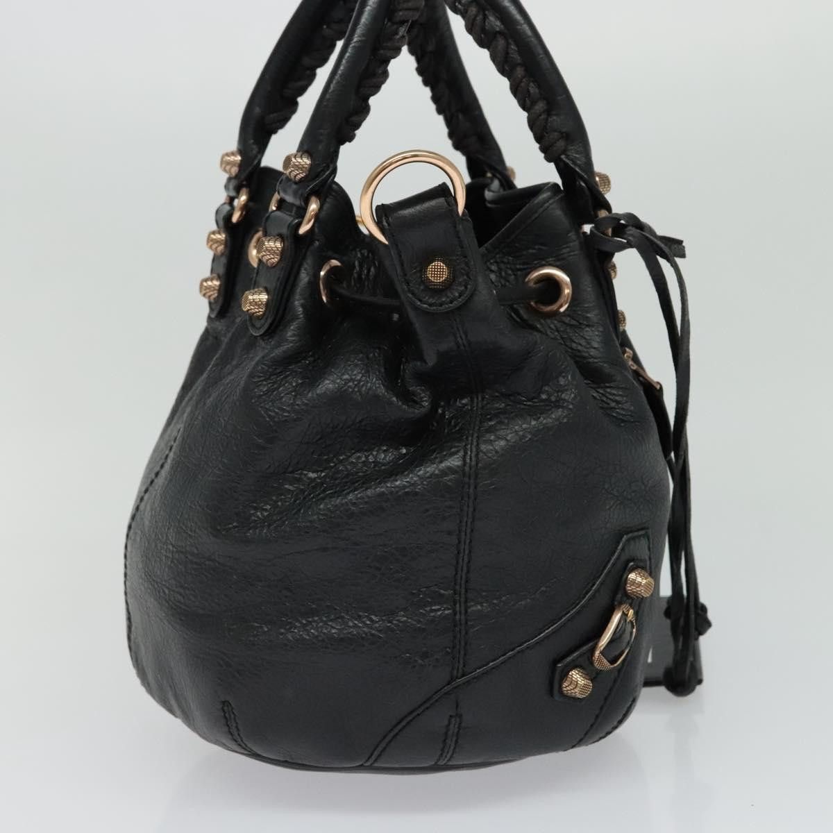 Balenciaga Balenciaga Pom Pon Giant Studs Bag Leather Size ONE SIZE - 3 Thumbnail