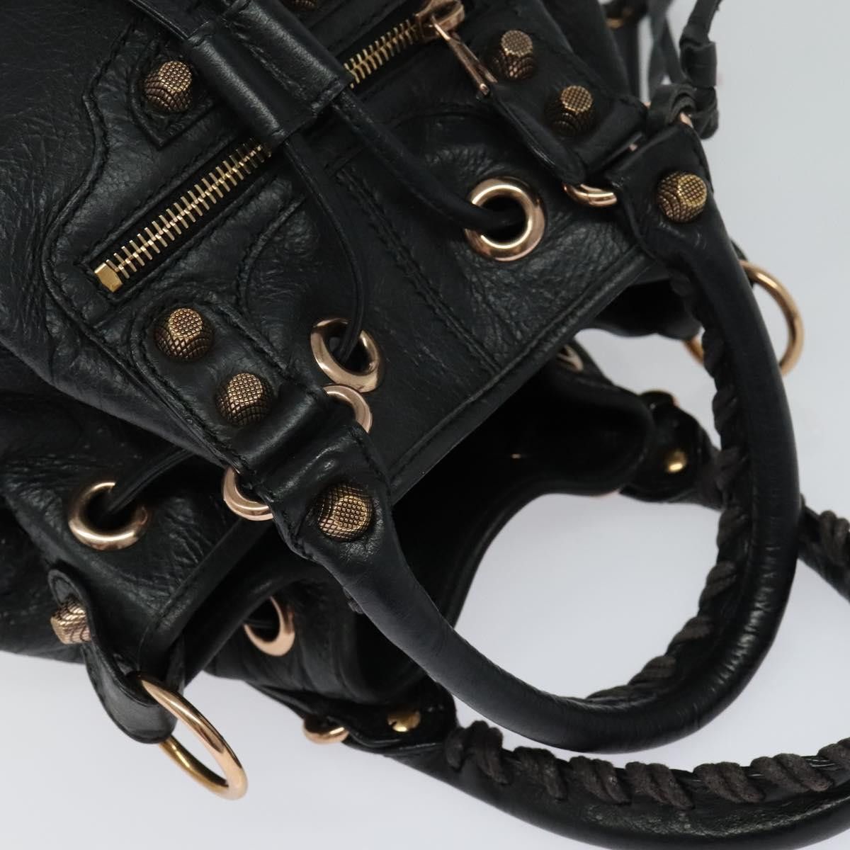 Balenciaga Balenciaga Pom Pon Giant Studs Bag Leather Size ONE SIZE - 13 Thumbnail