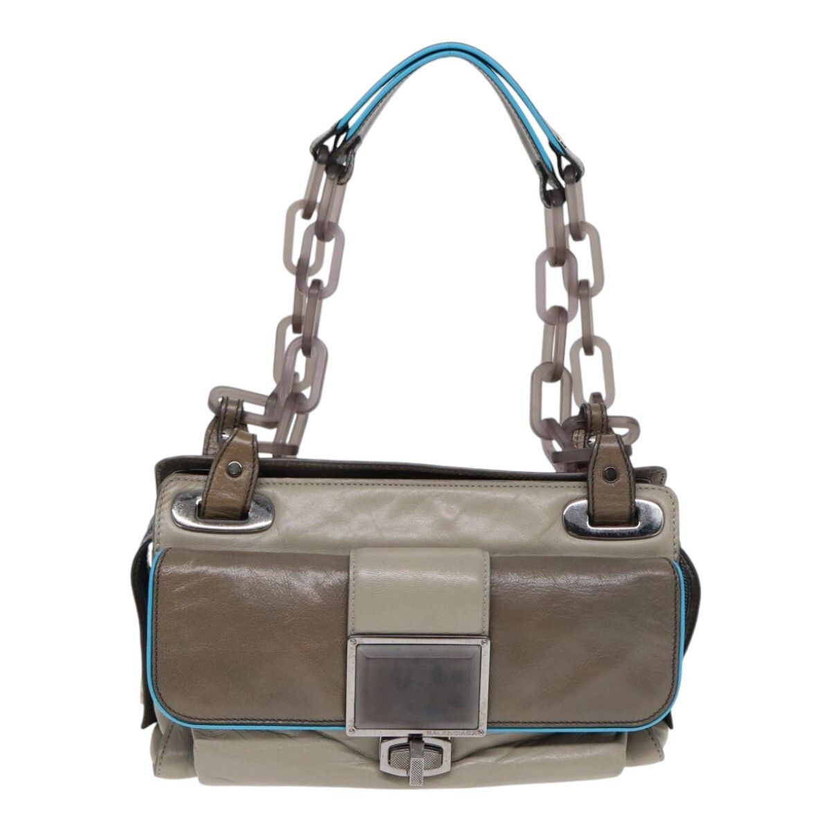 Balenciaga Balenciaga Cherche Midi Chain Shoulder Bag Leather Size ONE SIZE - 19 Thumbnail