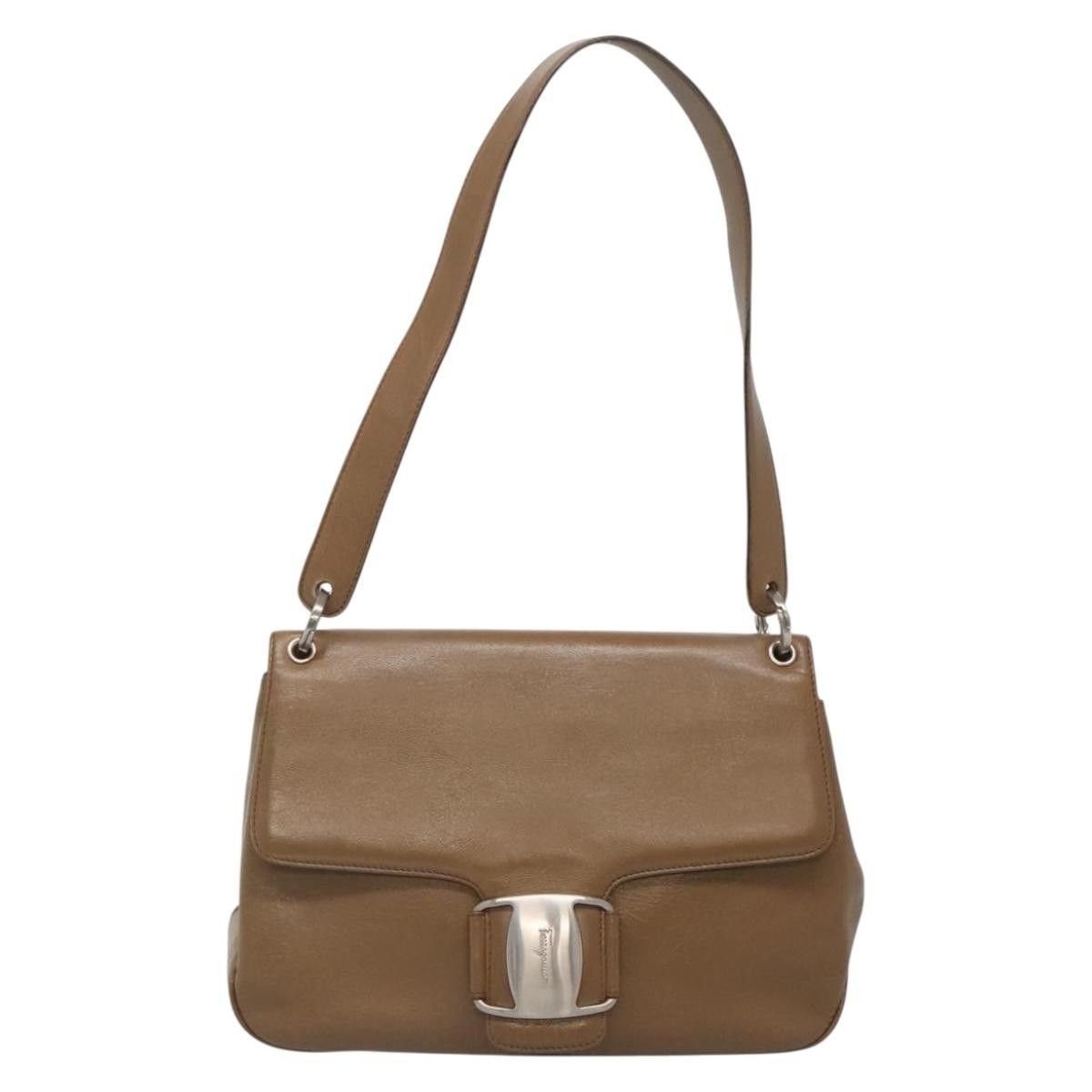 Salvatore Ferragamo Salvatore Ferragamo Vala Shoulder Bag Leather Size ONE SIZE - 17 Thumbnail