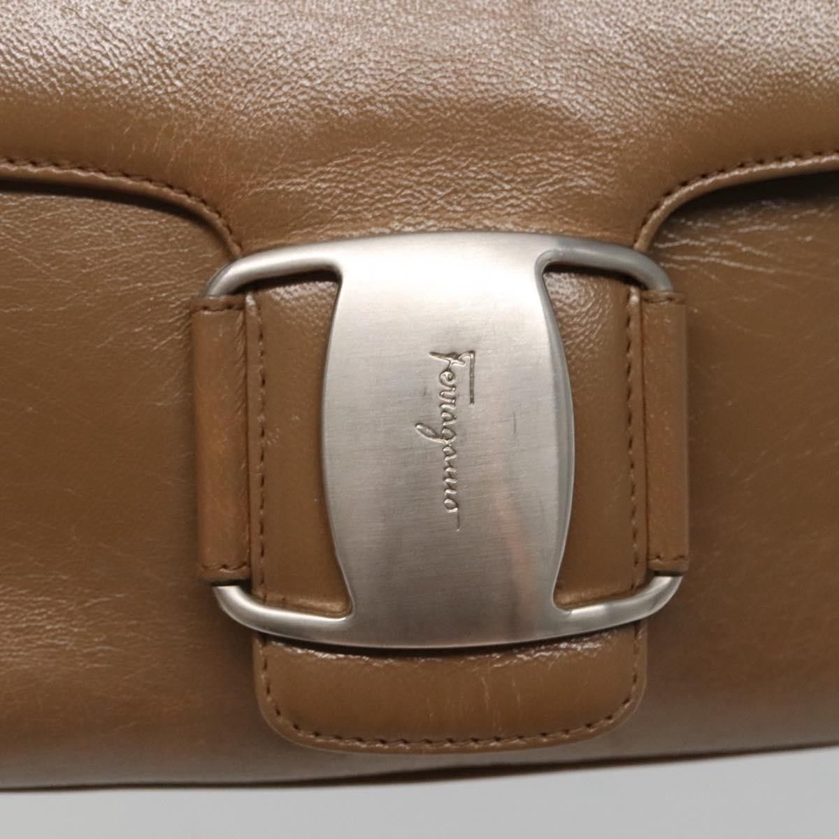 Salvatore Ferragamo Salvatore Ferragamo Vala Shoulder Bag Leather Size ONE SIZE - 12 Thumbnail