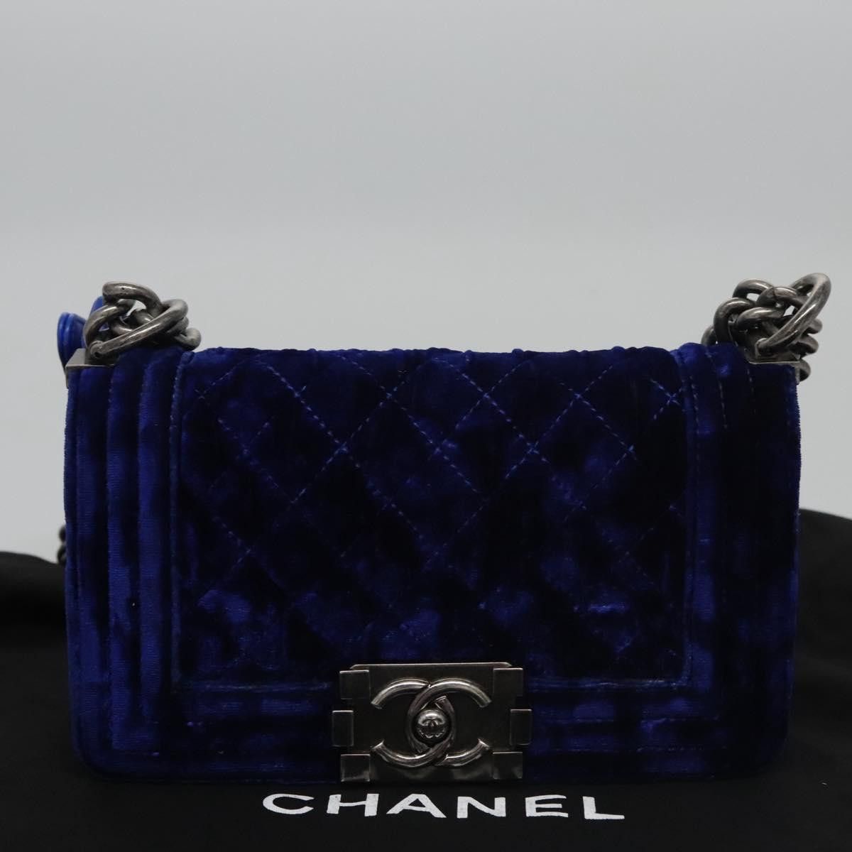 Chanel Chanel Boy Flap Bag Quilted Velvet Size ONE SIZE - 15 Thumbnail