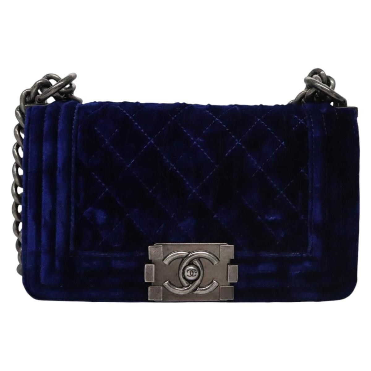 Chanel Chanel Boy Flap Bag Quilted Velvet Size ONE SIZE - 20 Thumbnail