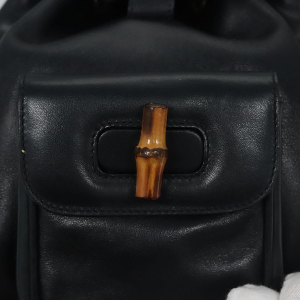 Gucci Gucci Vintage Bamboo Backpack Leather Size ONE SIZE - 23 Thumbnail