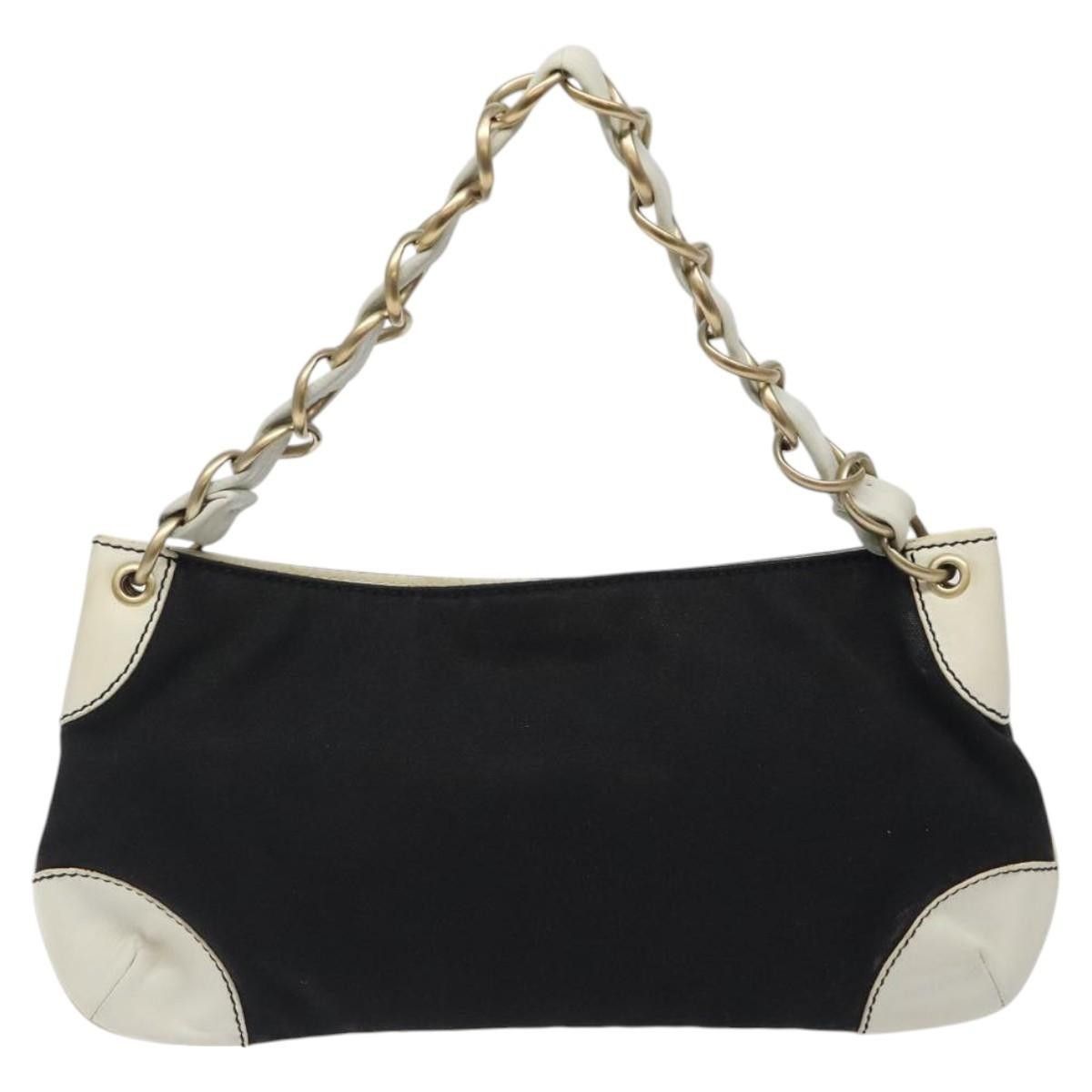 Chanel Chanel Vintage Olsen CC Chain Shoulder Bag Canvas and Leather Size ONE SIZE - 2 Thumbnail