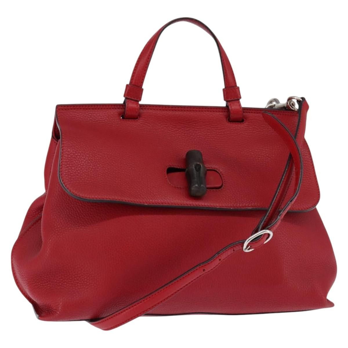 Gucci Gucci Bamboo Daily Top Handle Leather Size ONE SIZE - 15 Thumbnail