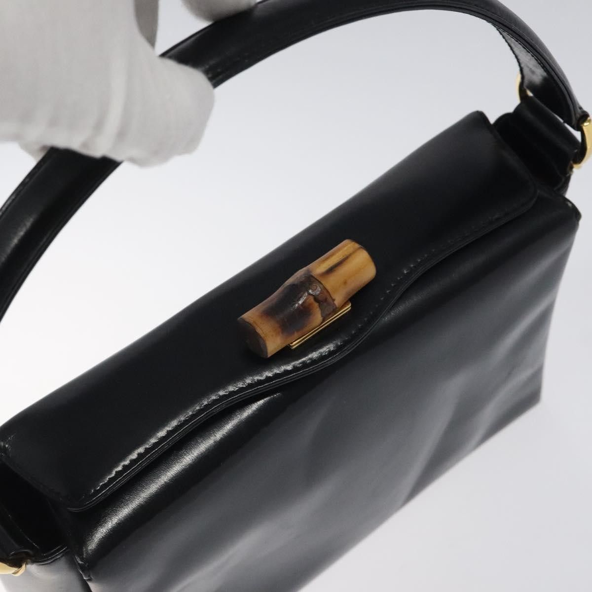 Gucci Gucci Vintage Convertible Bamboo Box Crossbody Bag Leather Size ONE SIZE - 14 Thumbnail
