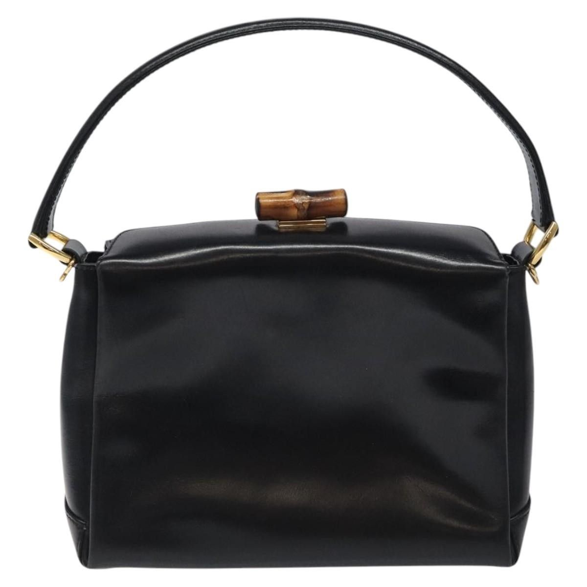 Gucci Gucci Vintage Convertible Bamboo Box Crossbody Bag Leather Size ONE SIZE - 2 Thumbnail