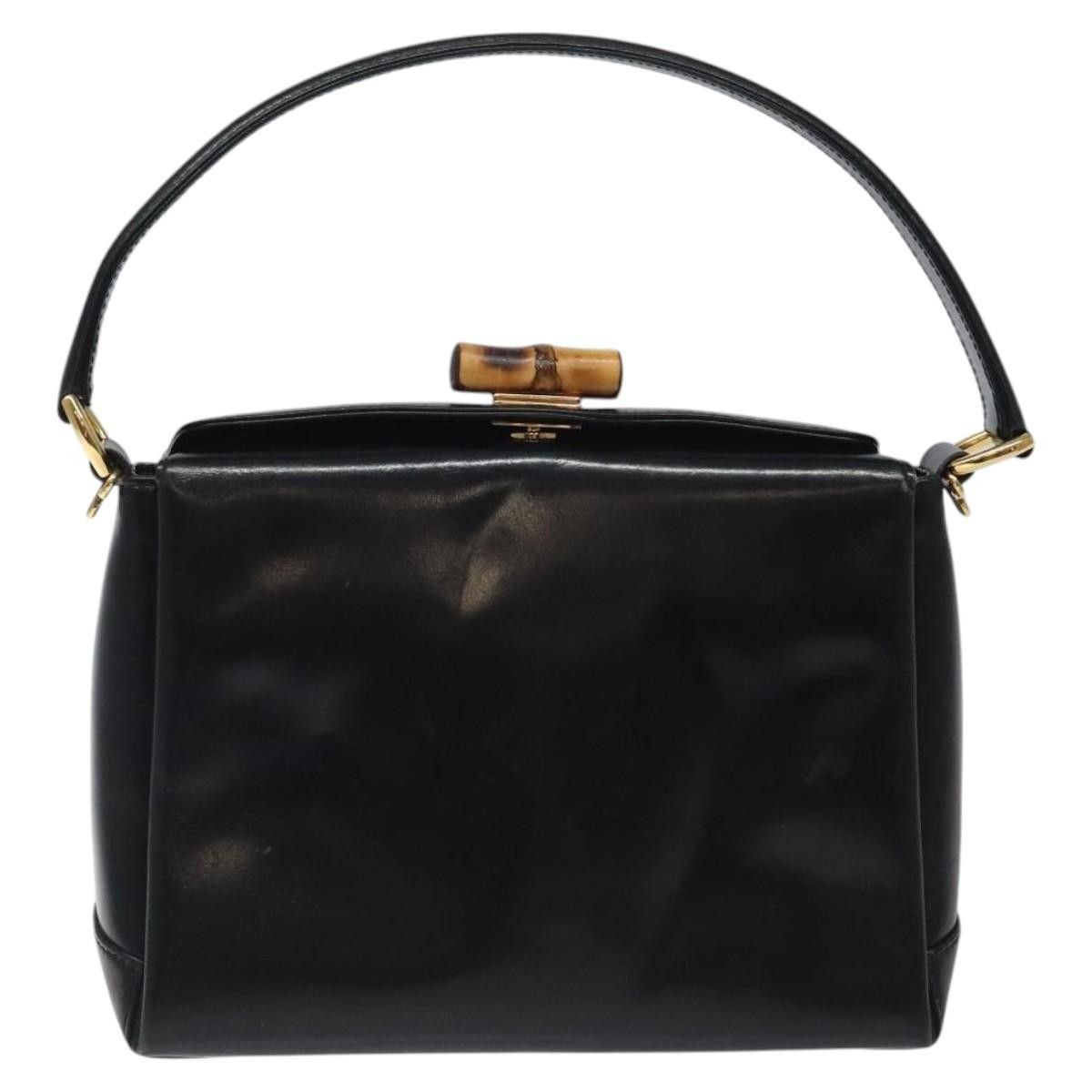 Gucci Gucci Vintage Convertible Bamboo Box Crossbody Bag Leather Size ONE SIZE - 17 Thumbnail
