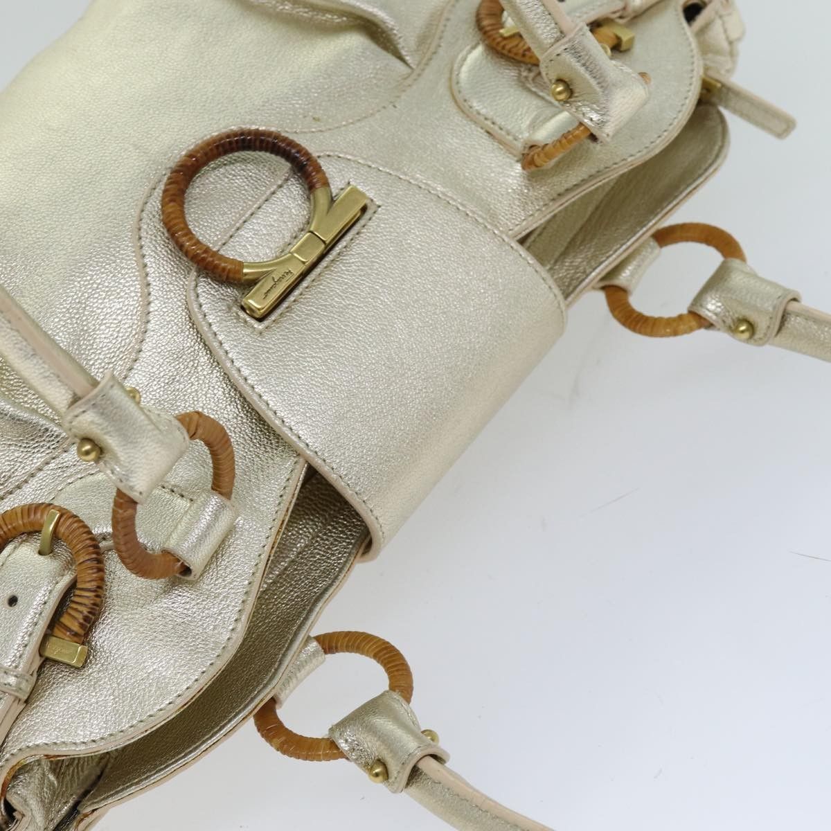 Salvatore Ferragamo Salvatore Ferragamo Marisa Satchel Leather Size ONE SIZE - 16 Thumbnail