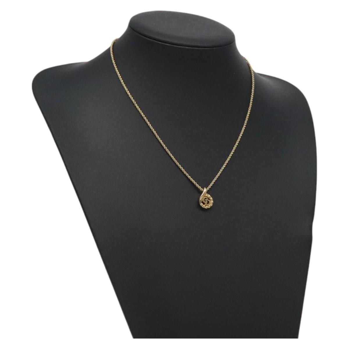 Dior Christian Dior CD Pendant Necklace Gold-plated Size ONE SIZE - 9 Thumbnail