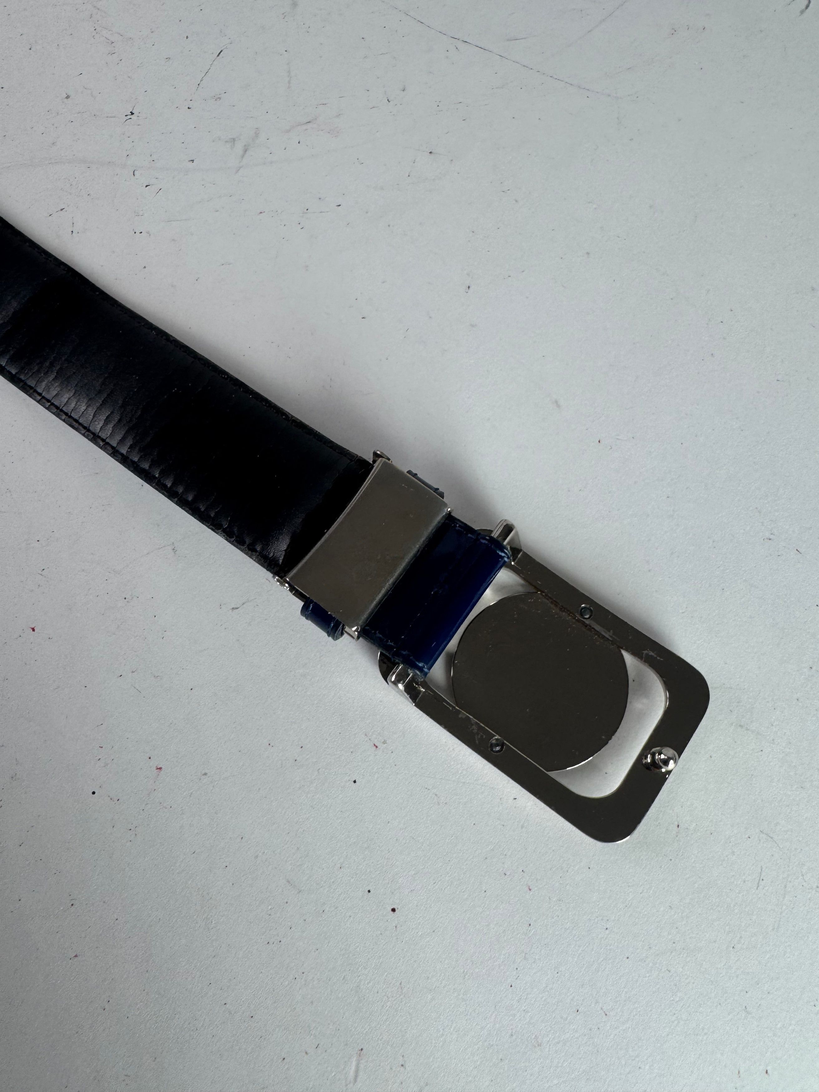 Courreges Vintage Patent Leather Belt Navy Size ONE SIZE - 5 Thumbnail