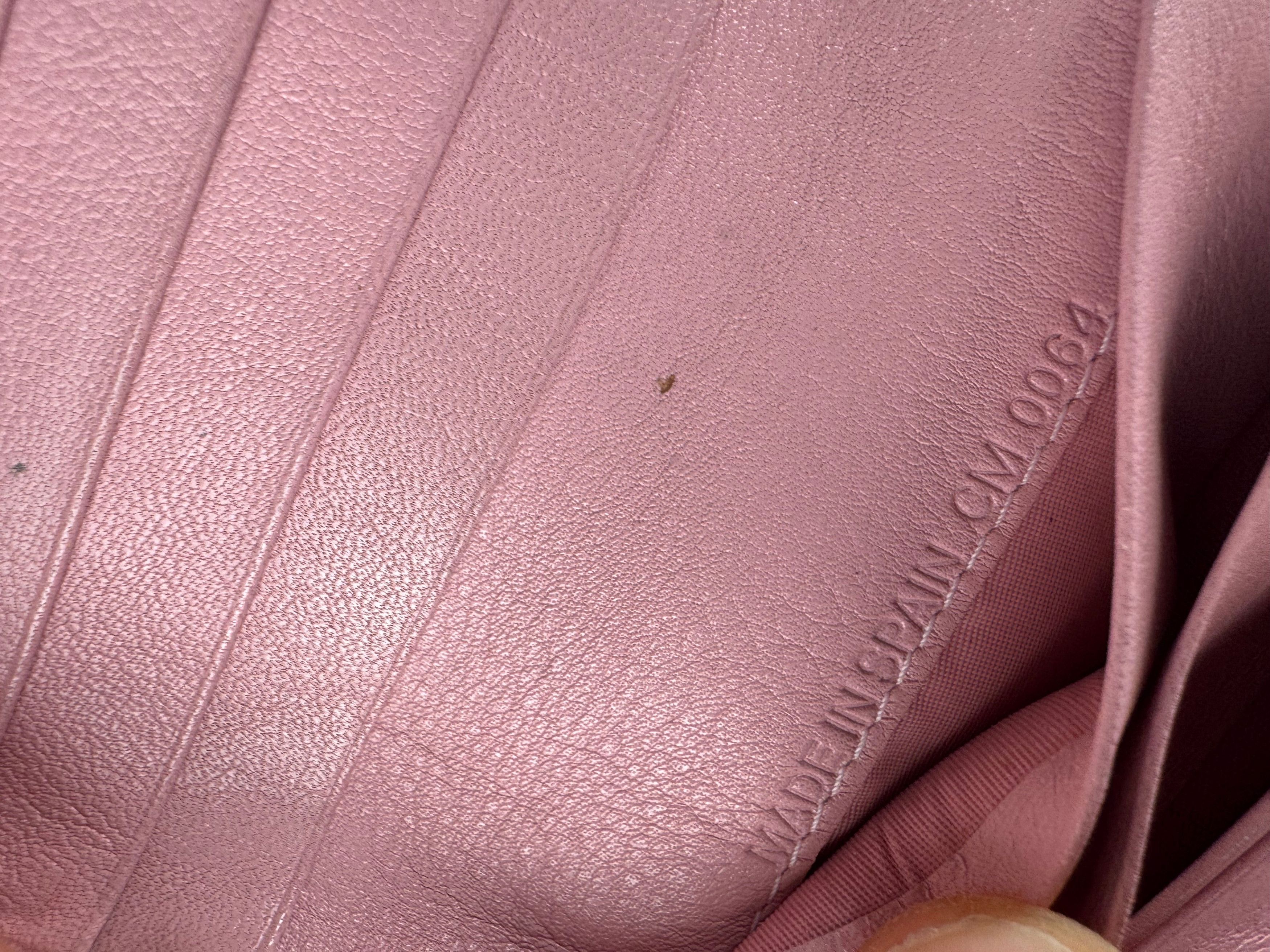 Dior Vintage Oblique Monogram Leather Wallet Pink White Size ONE SIZE - 5 Thumbnail