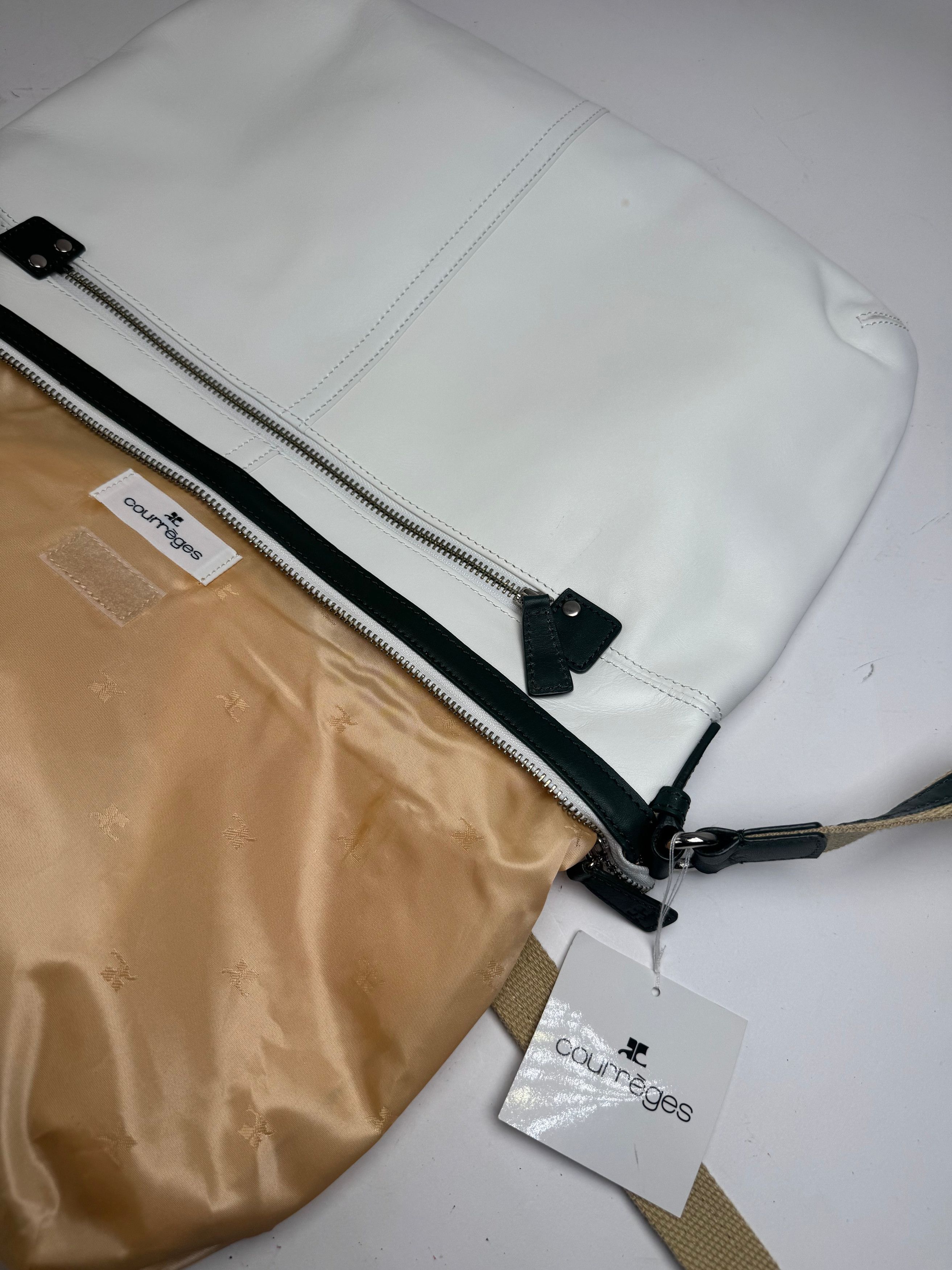 Courreges Vintage Leather Bag White Size ONE SIZE - 4 Thumbnail