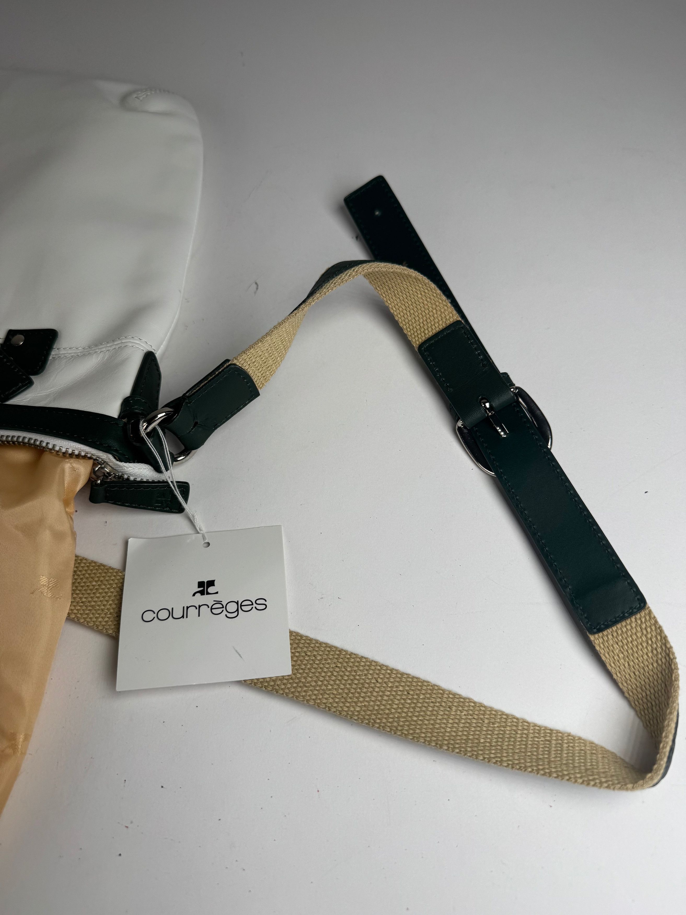 Courreges Vintage Leather Bag White Size ONE SIZE - 5 Thumbnail