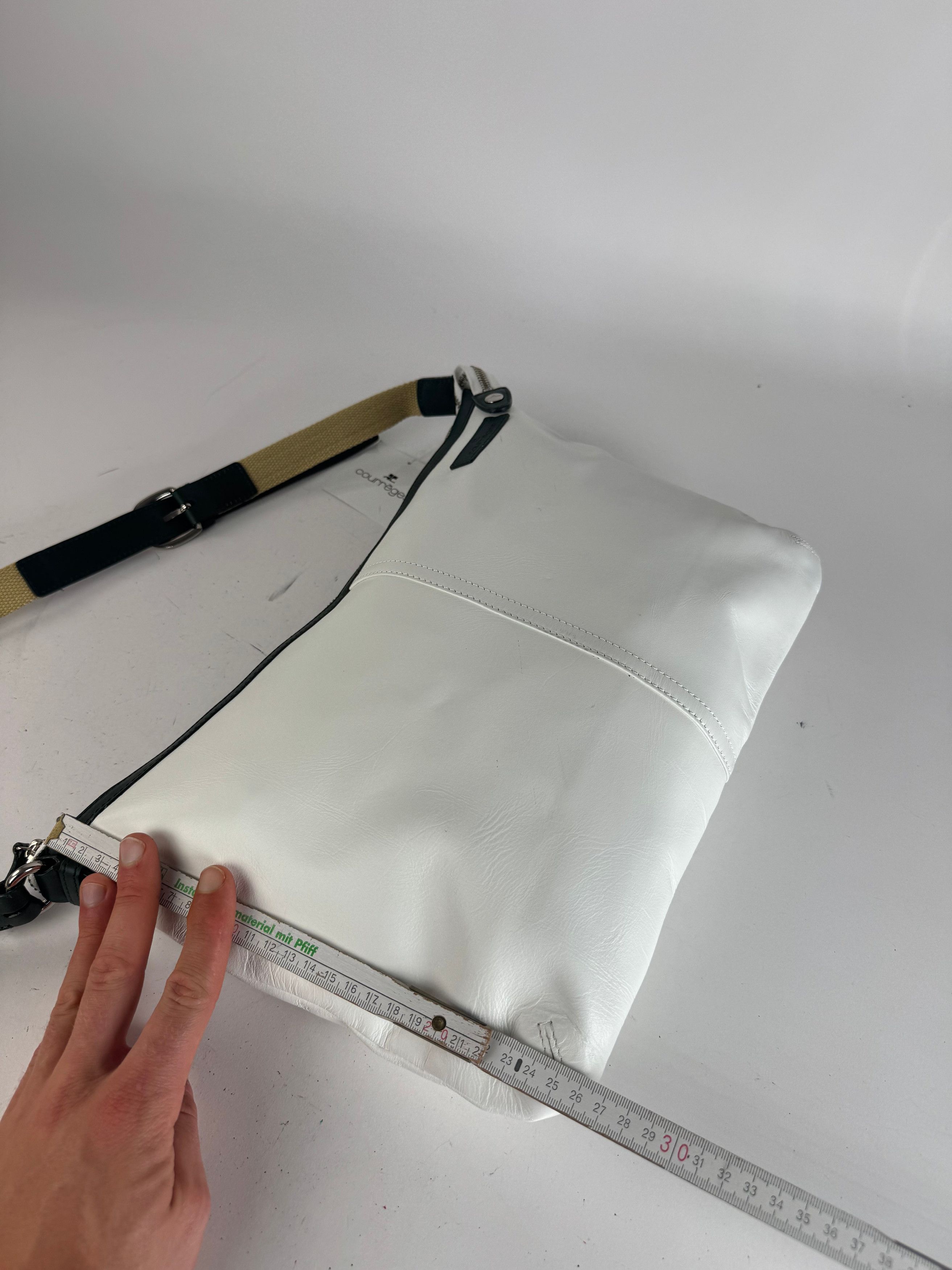 Courreges Vintage Leather Bag White Size ONE SIZE - 14 Thumbnail