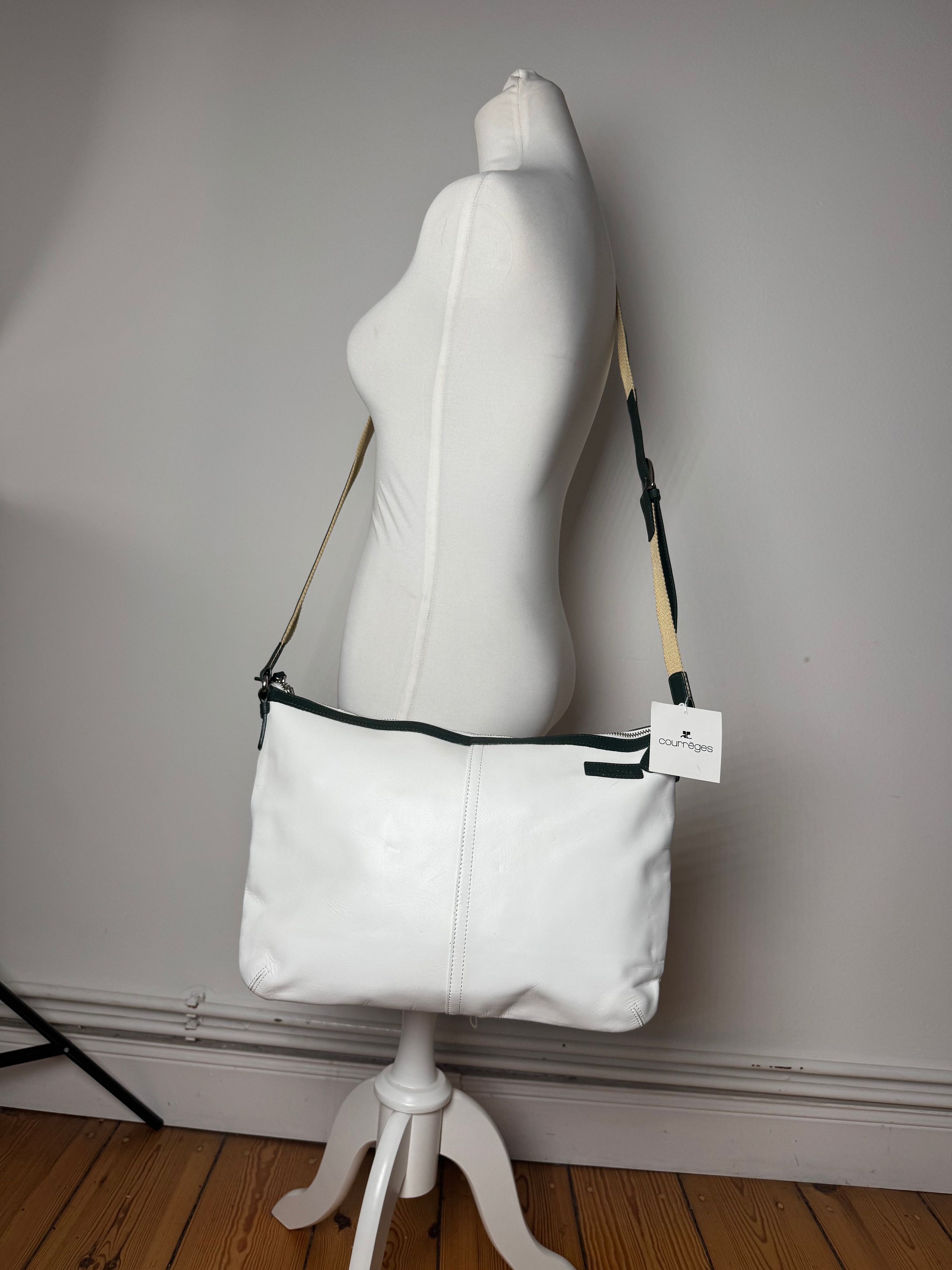 Courreges Vintage Leather Bag White Size ONE SIZE - 7 Thumbnail