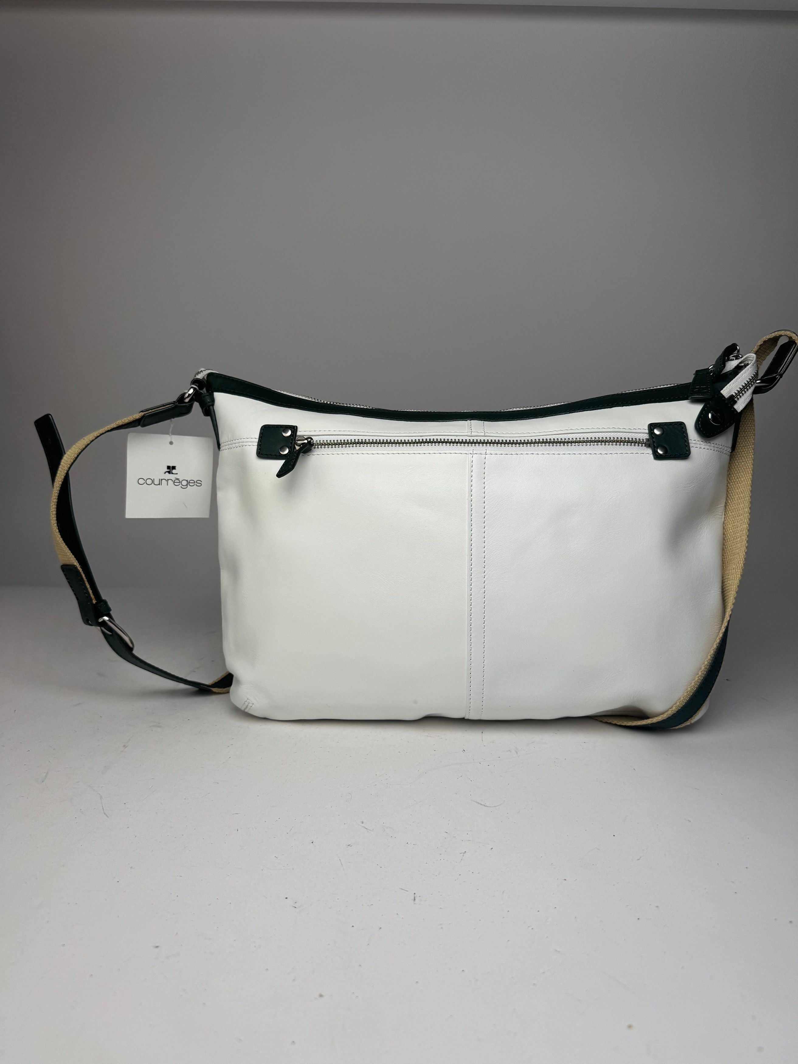 Courreges Vintage Leather Bag White Size ONE SIZE - 2 Thumbnail