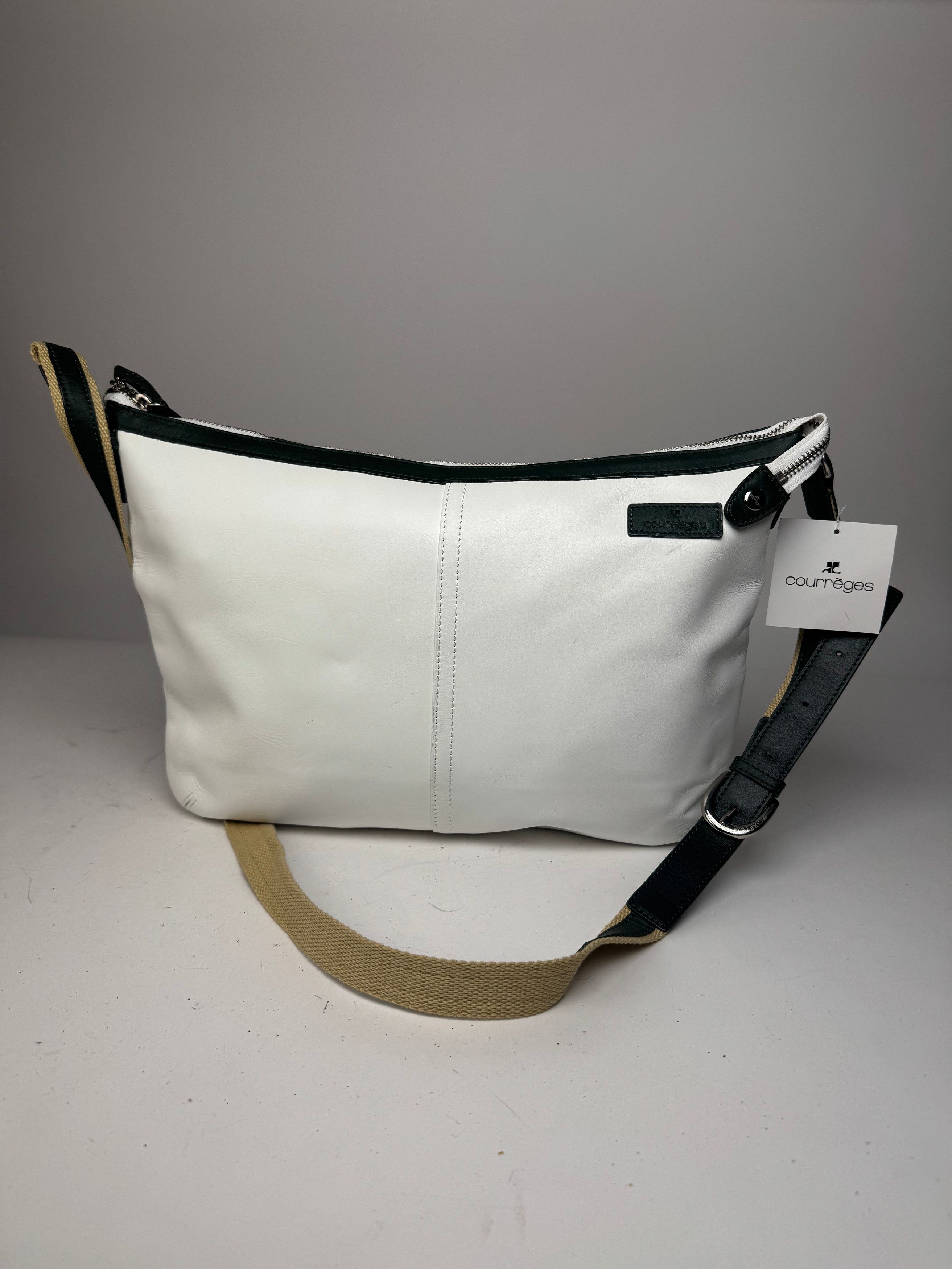 Courreges Vintage Leather Bag White Size ONE SIZE - 9 Thumbnail