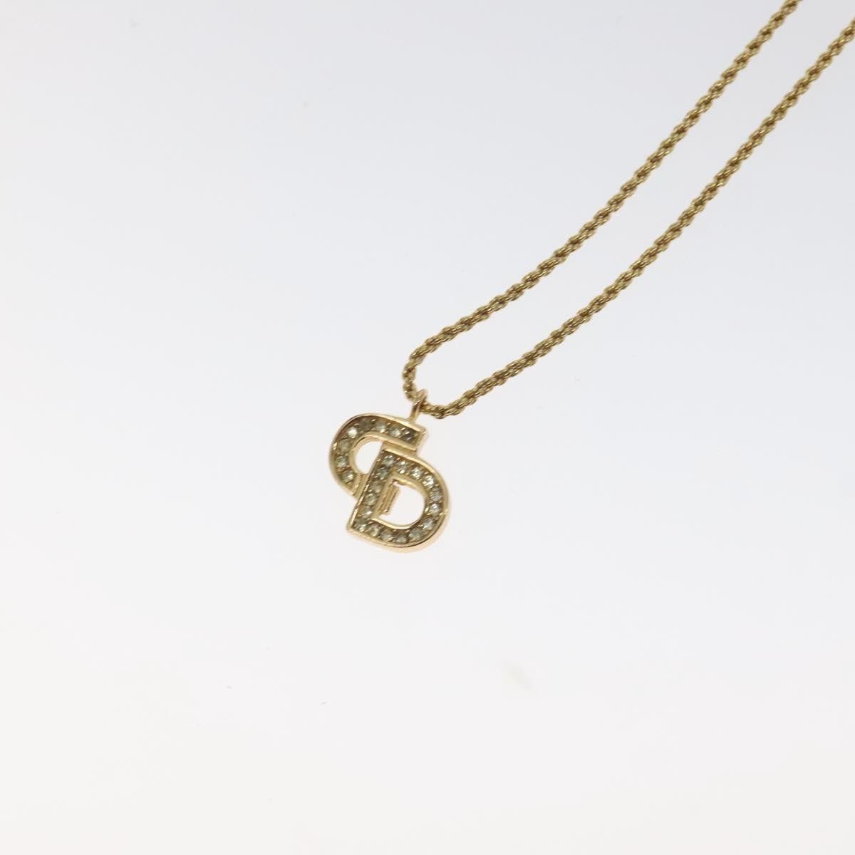 Dior Christian Dior CD Pendant Necklace Gold-plated Size ONE SIZE - 3 Thumbnail