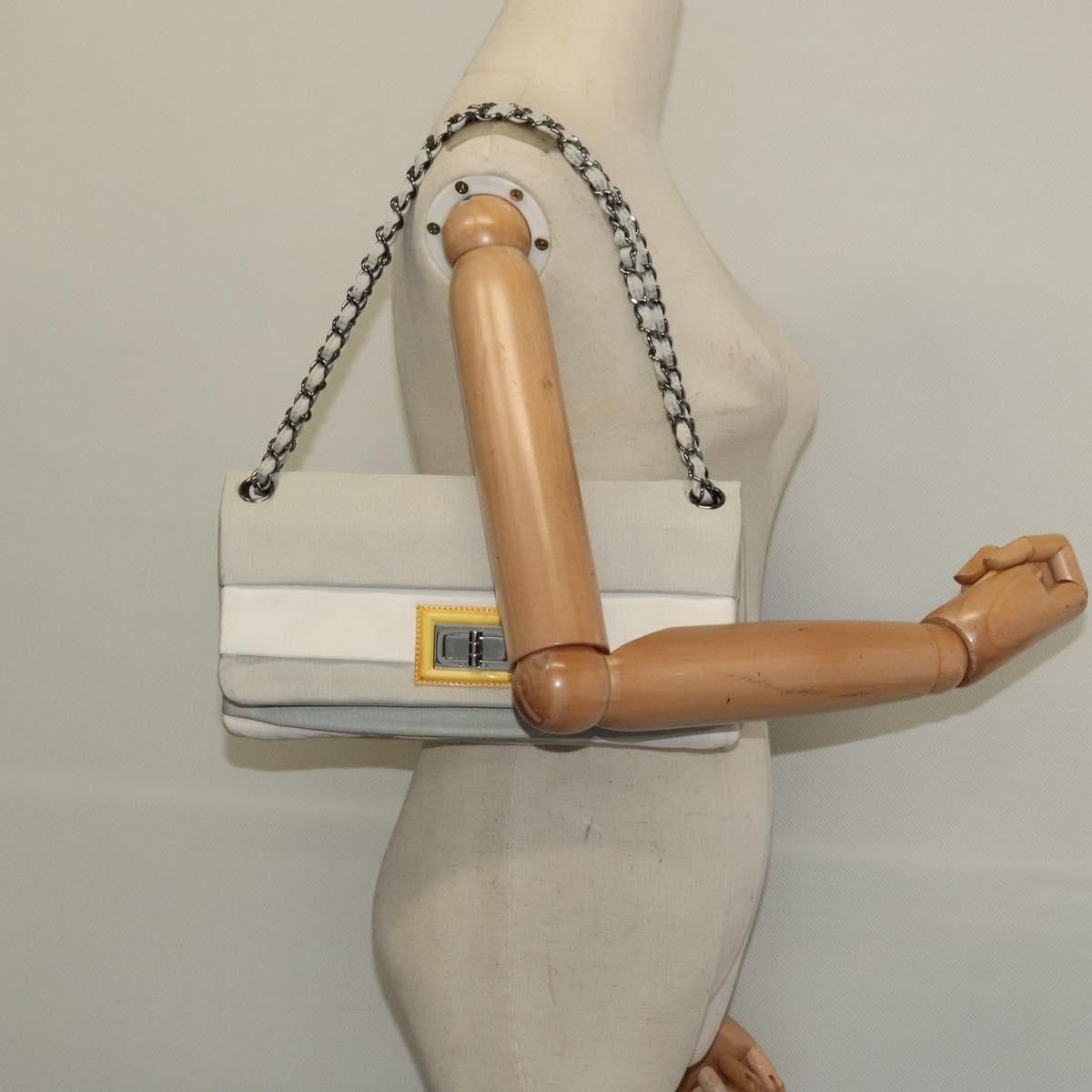 Chanel Chanel Mademoiselle Lock Chain Flap Bag Grosgrain Size ONE SIZE - 14 Thumbnail