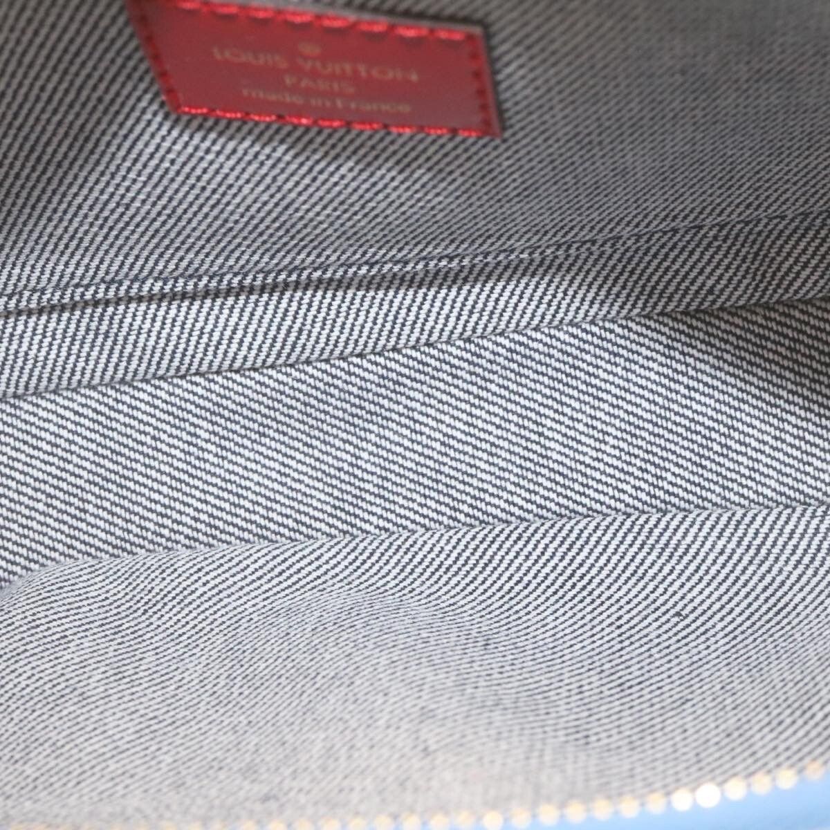 Louis Vuitton Louis Vuitton Multi Pochette Accessoires Damier and Monogram Patchwork Denim Size ONE SIZE - 5 Thumbnail