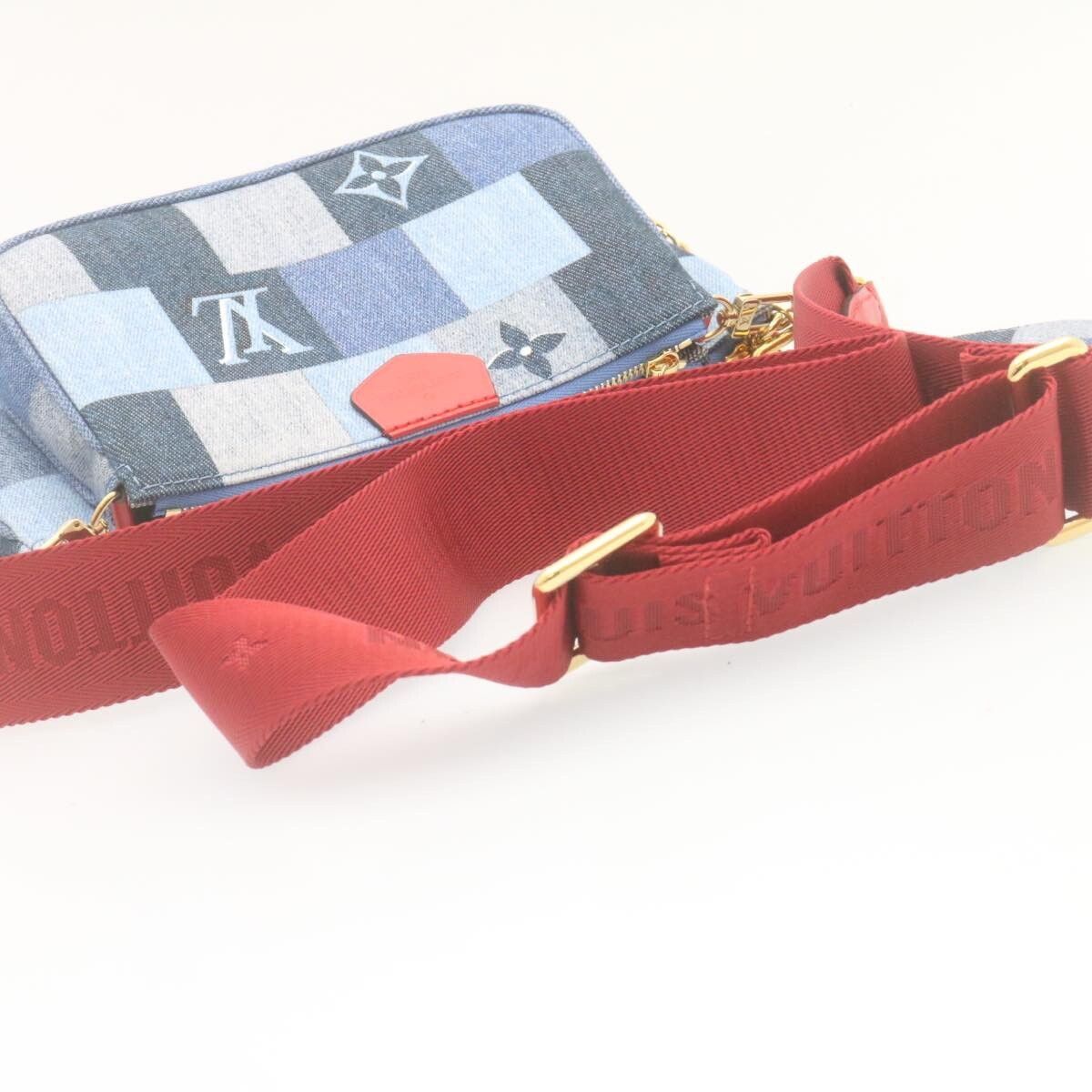 Louis Vuitton Louis Vuitton Multi Pochette Accessoires Damier and Monogram Patchwork Denim Size ONE SIZE - 17 Thumbnail