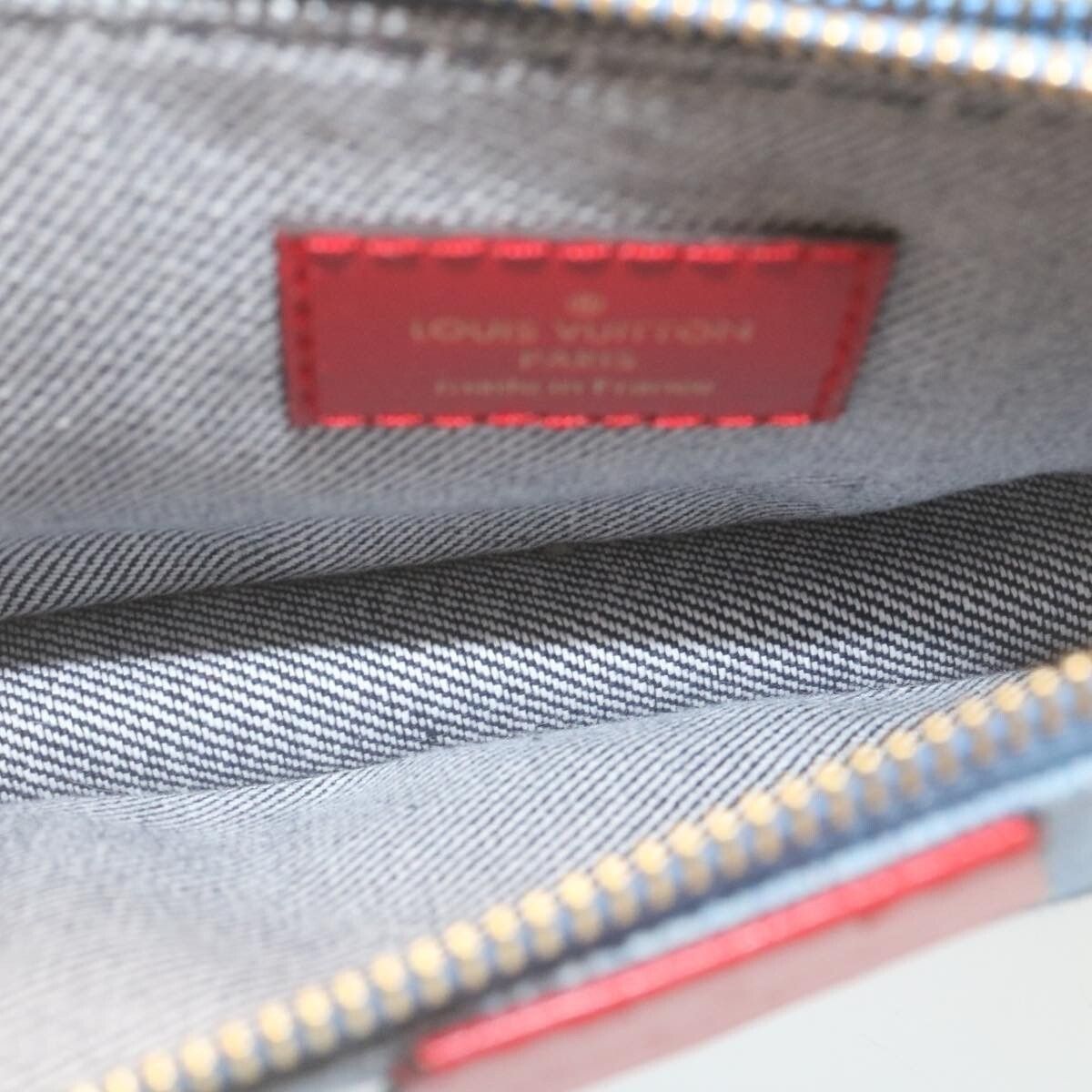Louis Vuitton Louis Vuitton Multi Pochette Accessoires Damier and Monogram Patchwork Denim Size ONE SIZE - 19 Thumbnail