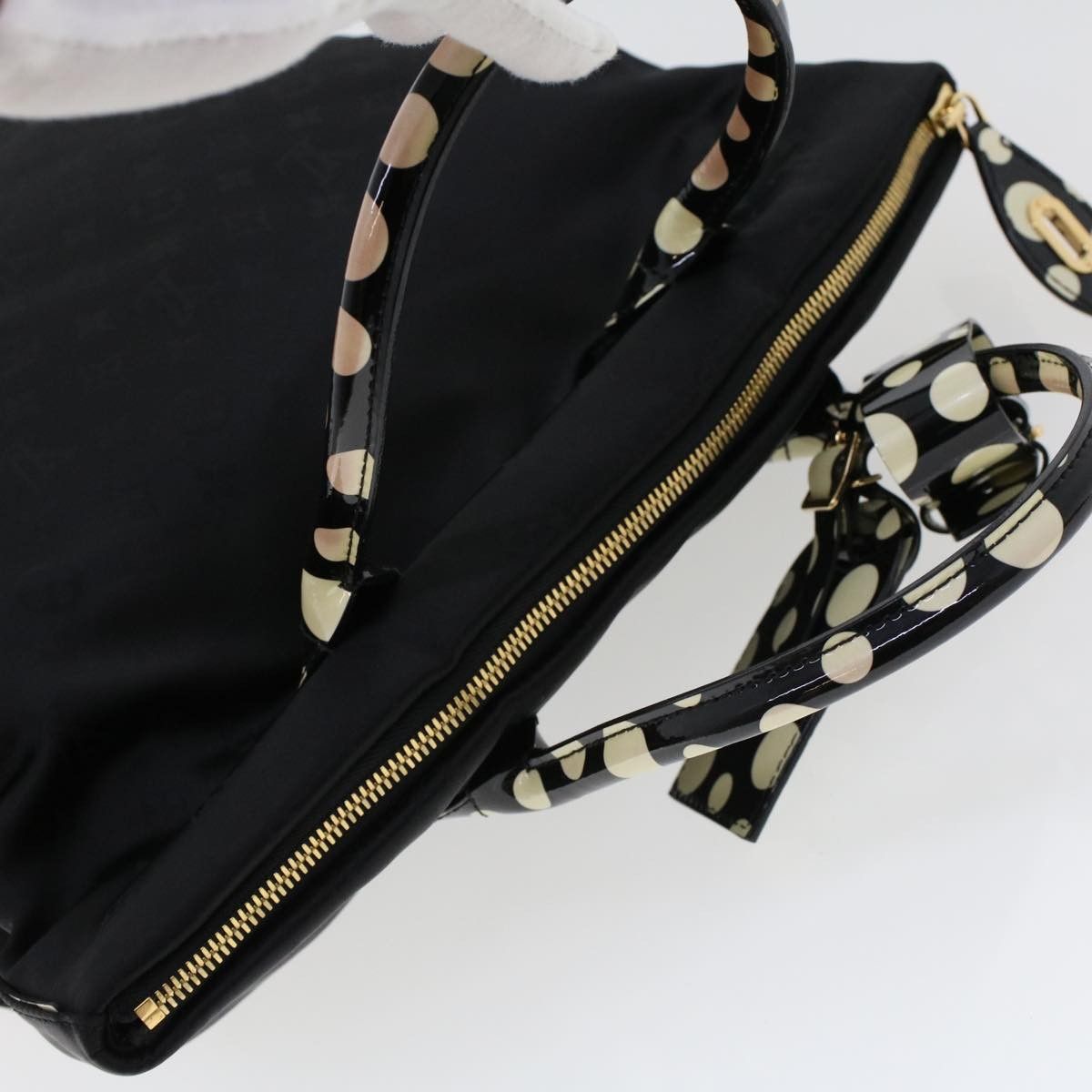 Louis Vuitton Louis Vuitton Desire Lockit Bag Kusama Infinity Dots Monogram Nylon Size ONE SIZE - 17 Thumbnail