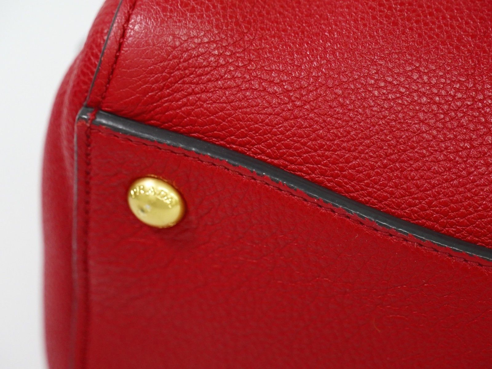 Prada Prada Galleria Double Zip Tote Leather Size ONE SIZE - 9 Thumbnail
